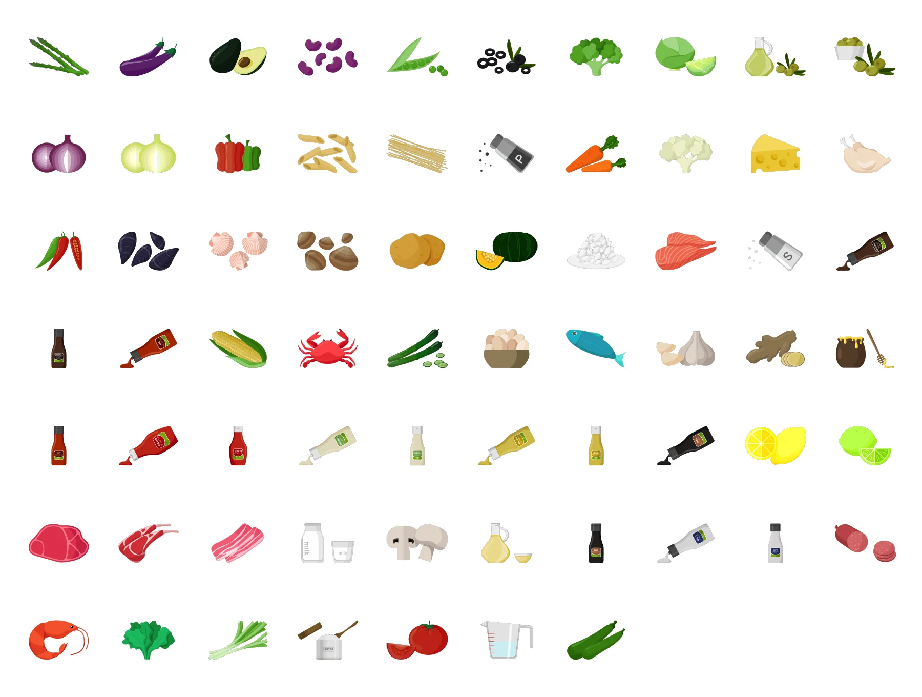 Ingredients Icon Set 3