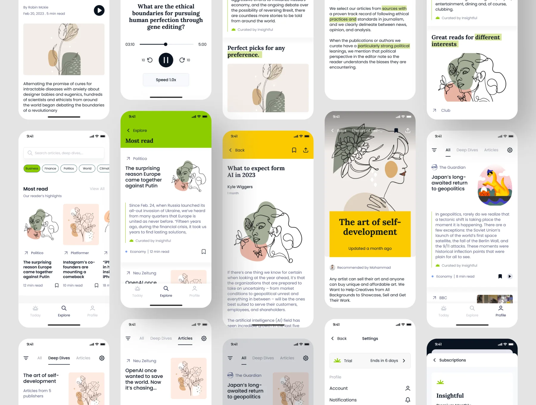 Insightful News Mobile App Design 7
