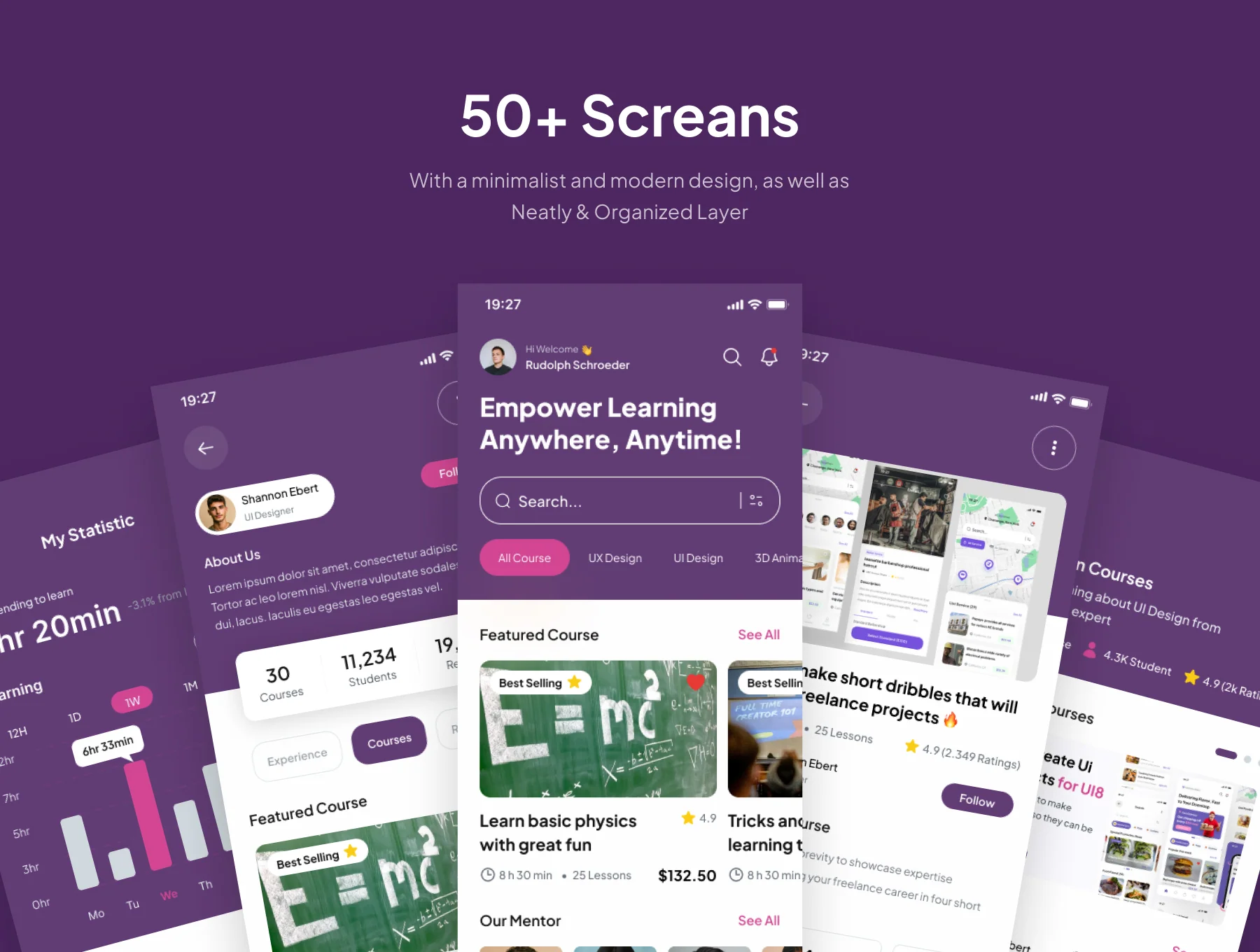 InsightHub - Online Courses Mobile App UI Kits 4