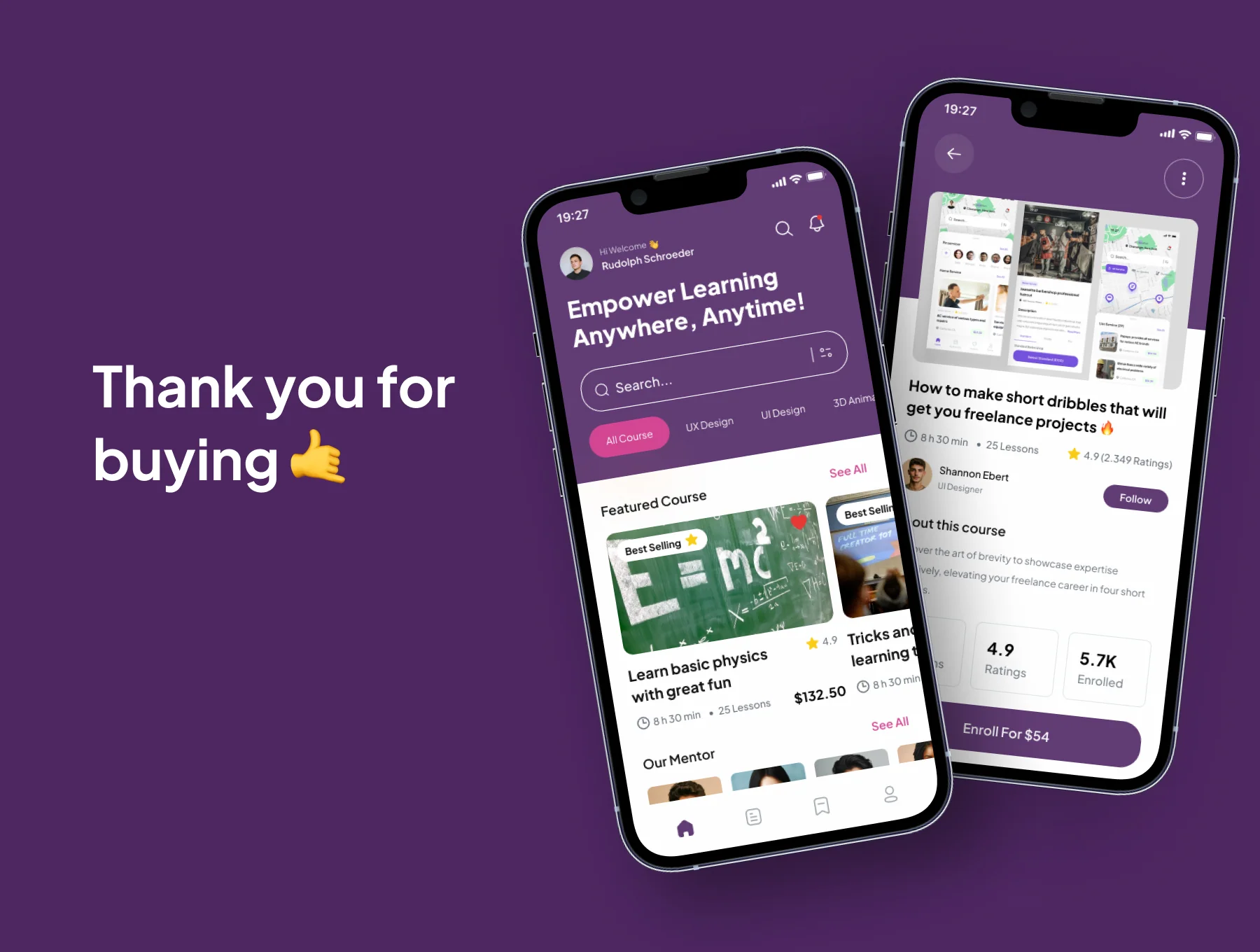 InsightHub - Online Courses Mobile App UI Kits 6