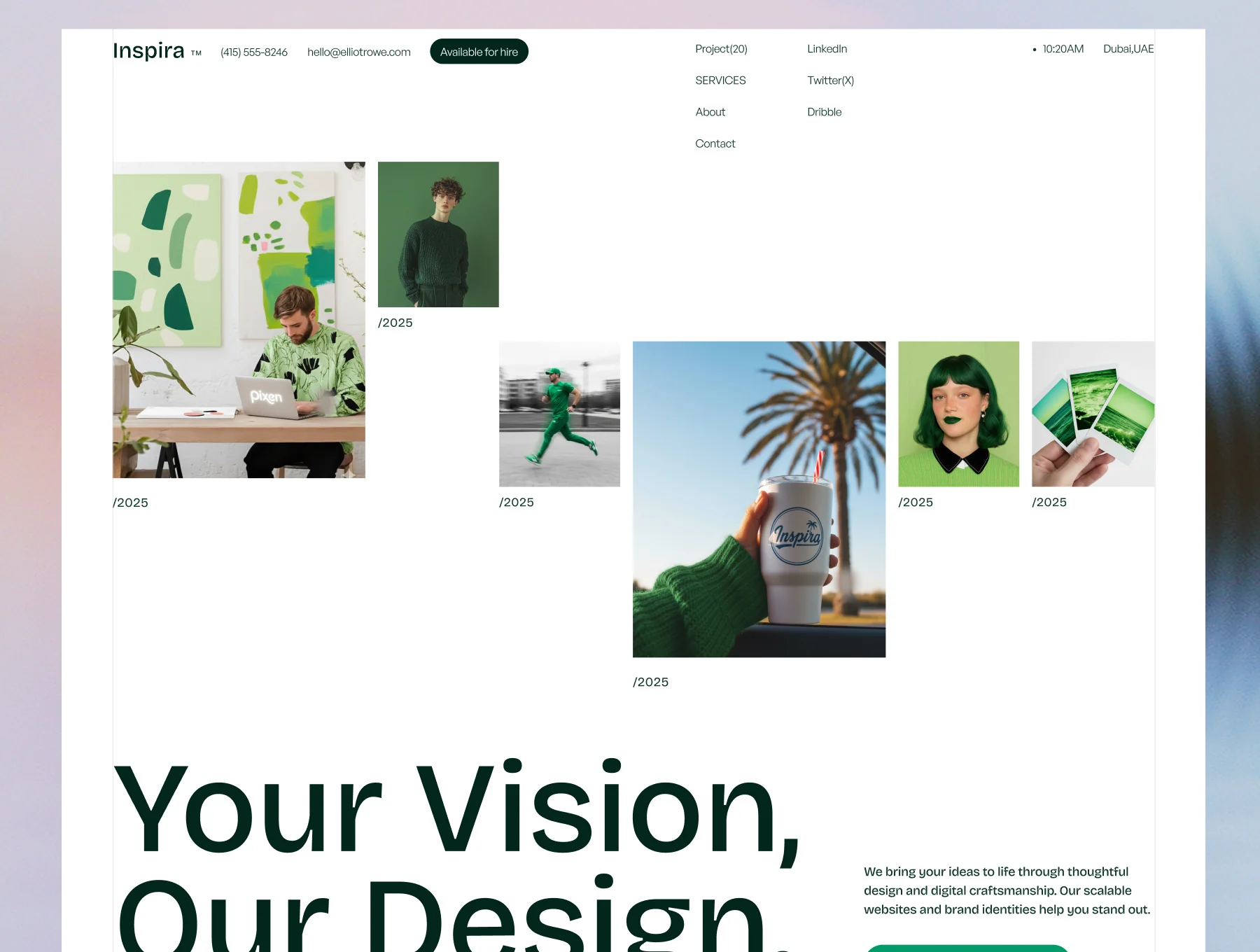 Inspira - Portfolio Template for Creatives