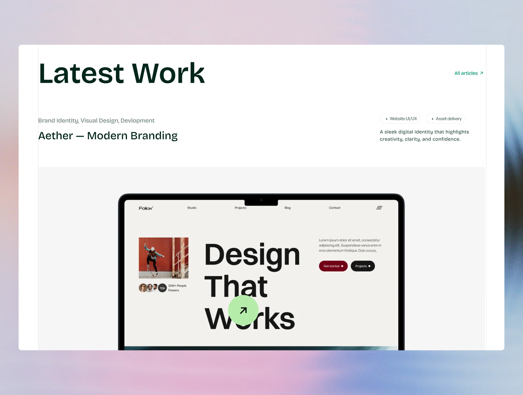Inspira - Portfolio Template for Creatives 6
