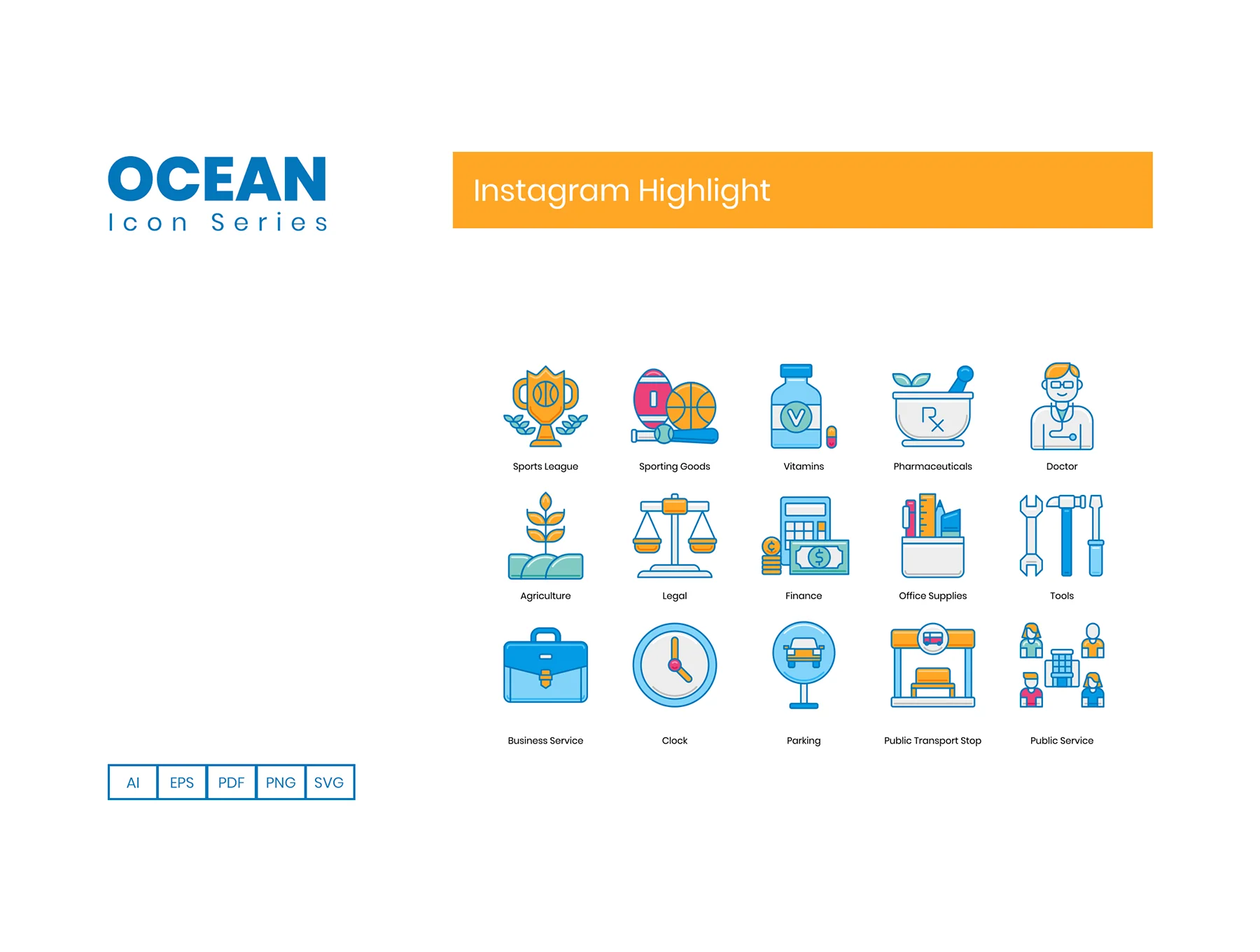 105 Instagram Highlight Cover Icons | Ocean Series 5