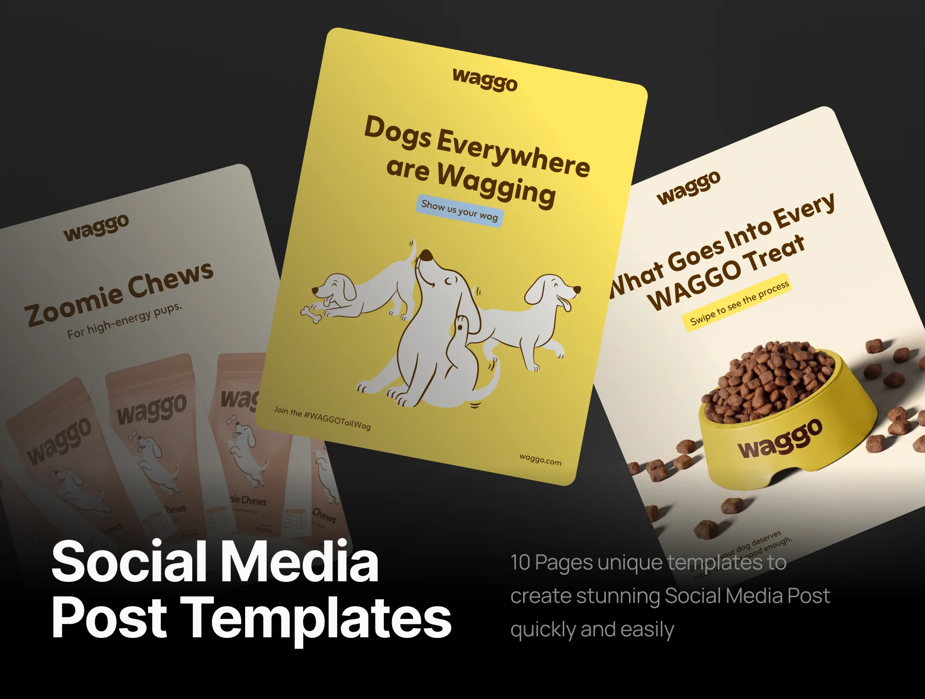 Instagram Social Media Template Pet Food & Dog Treat 4