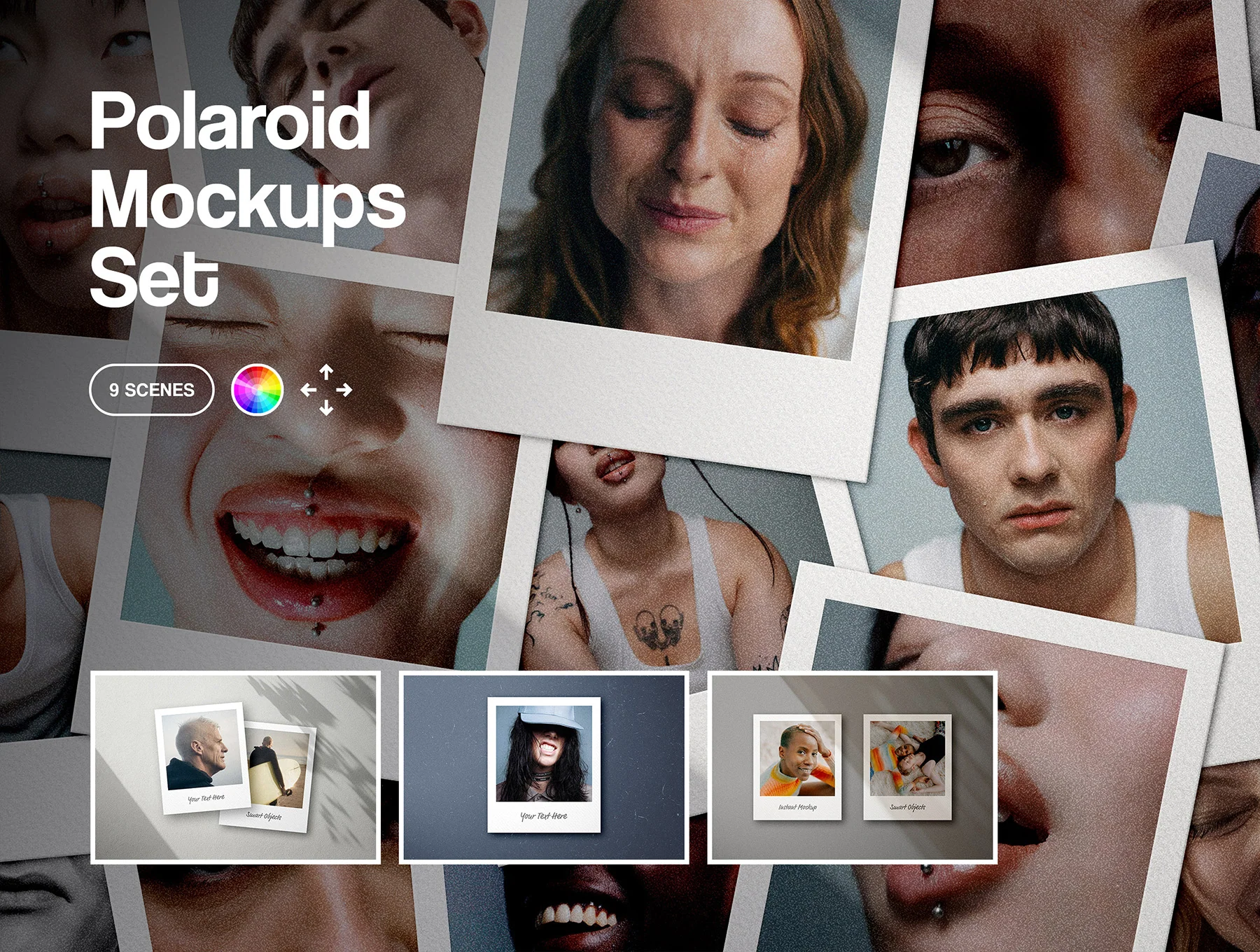 Instant Polaroid Frame Mockups Collection