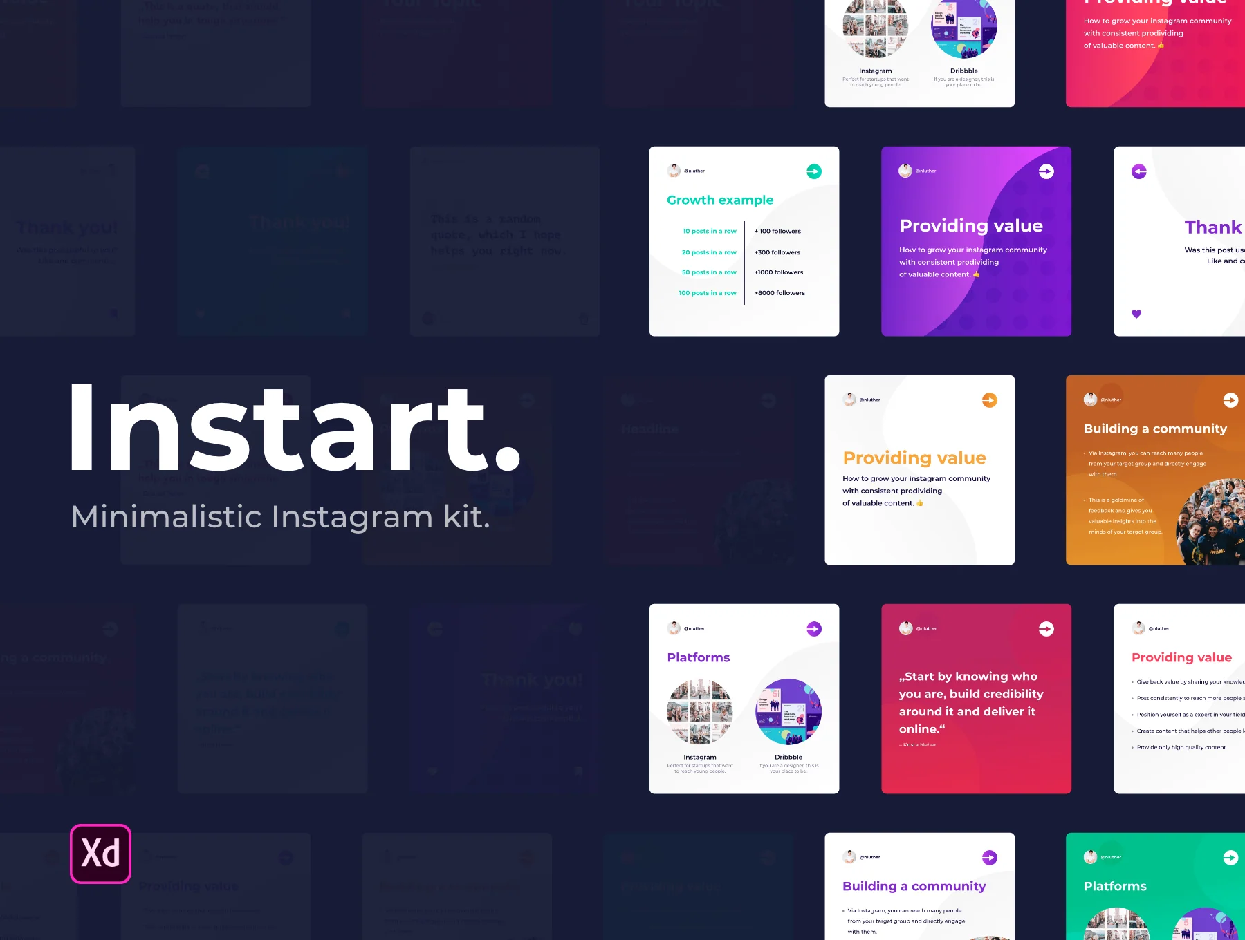 Instart | Instagram & Social Media Kit