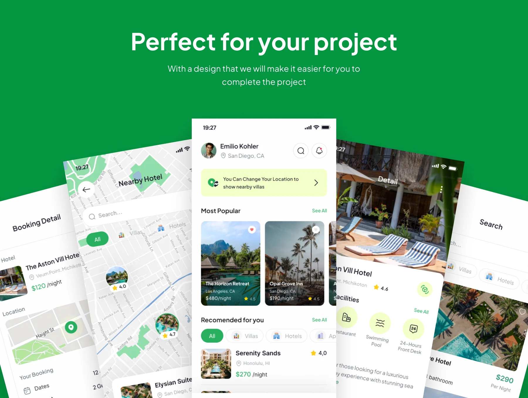 InstaStay - Hotel Booking App UI Kits 4