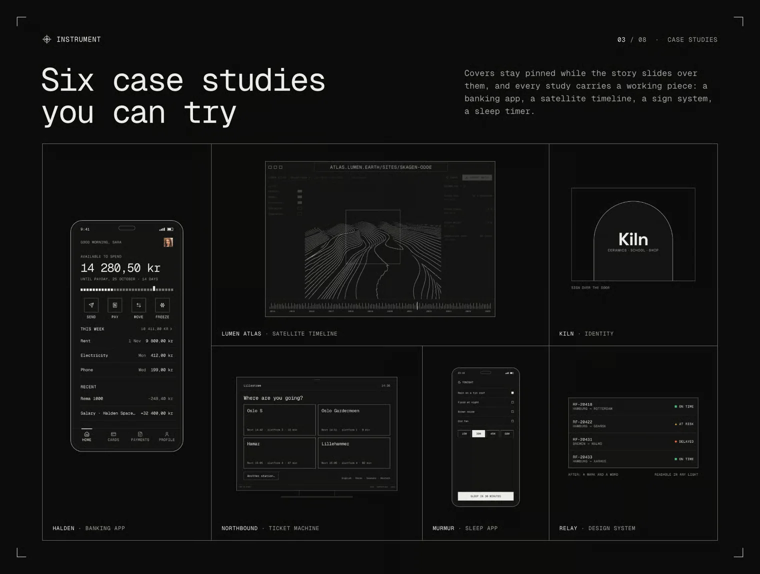 Instrument — Portfolio Website Template 2