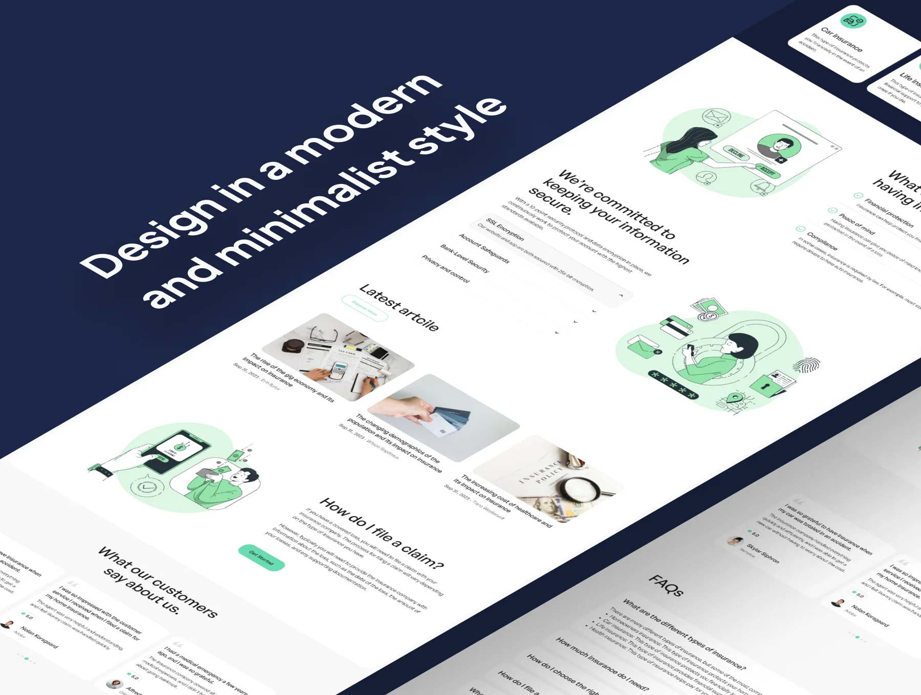 Insurance Web UI Kits 2