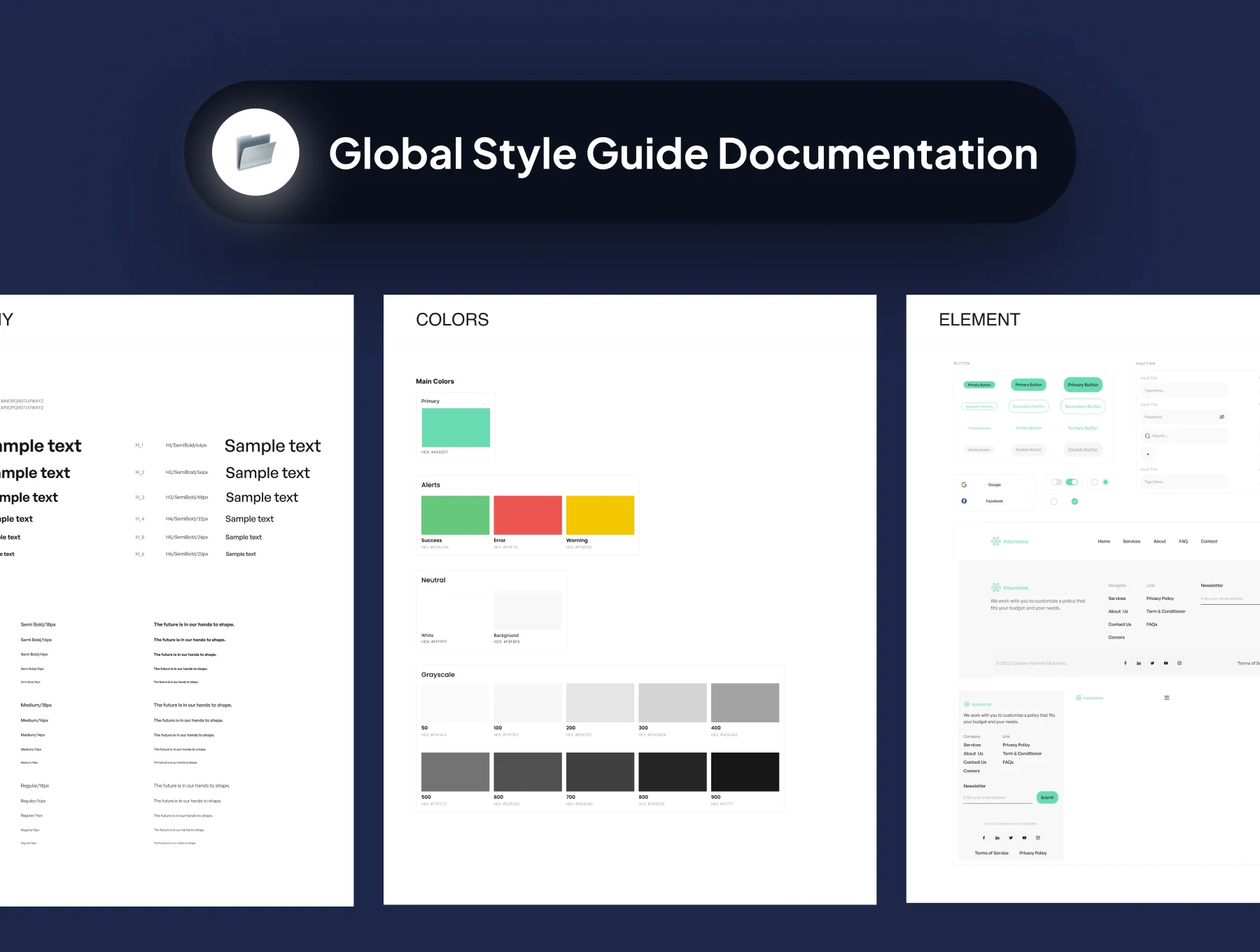 Insurance Web UI Kits 3