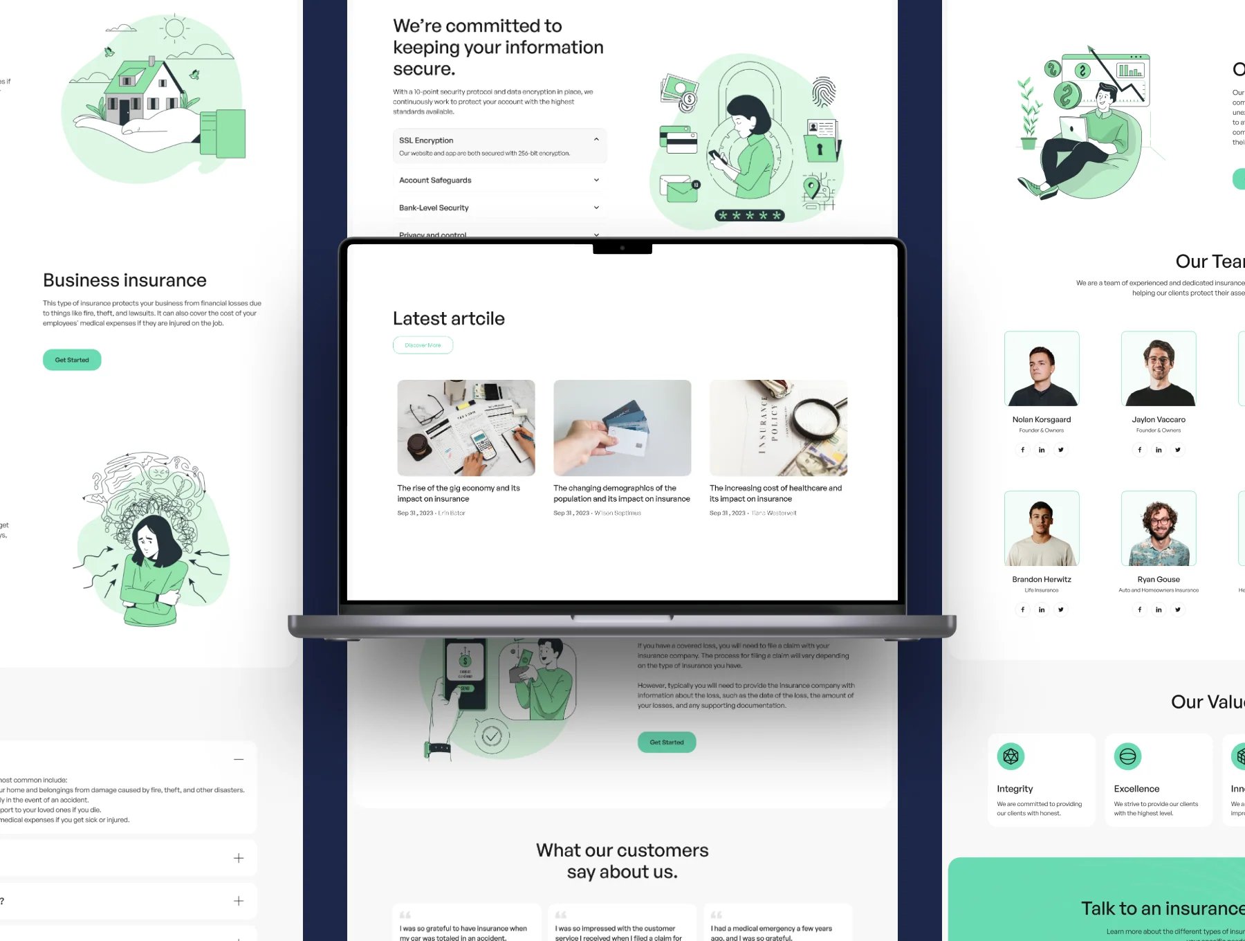Insurance Web UI Kits 5