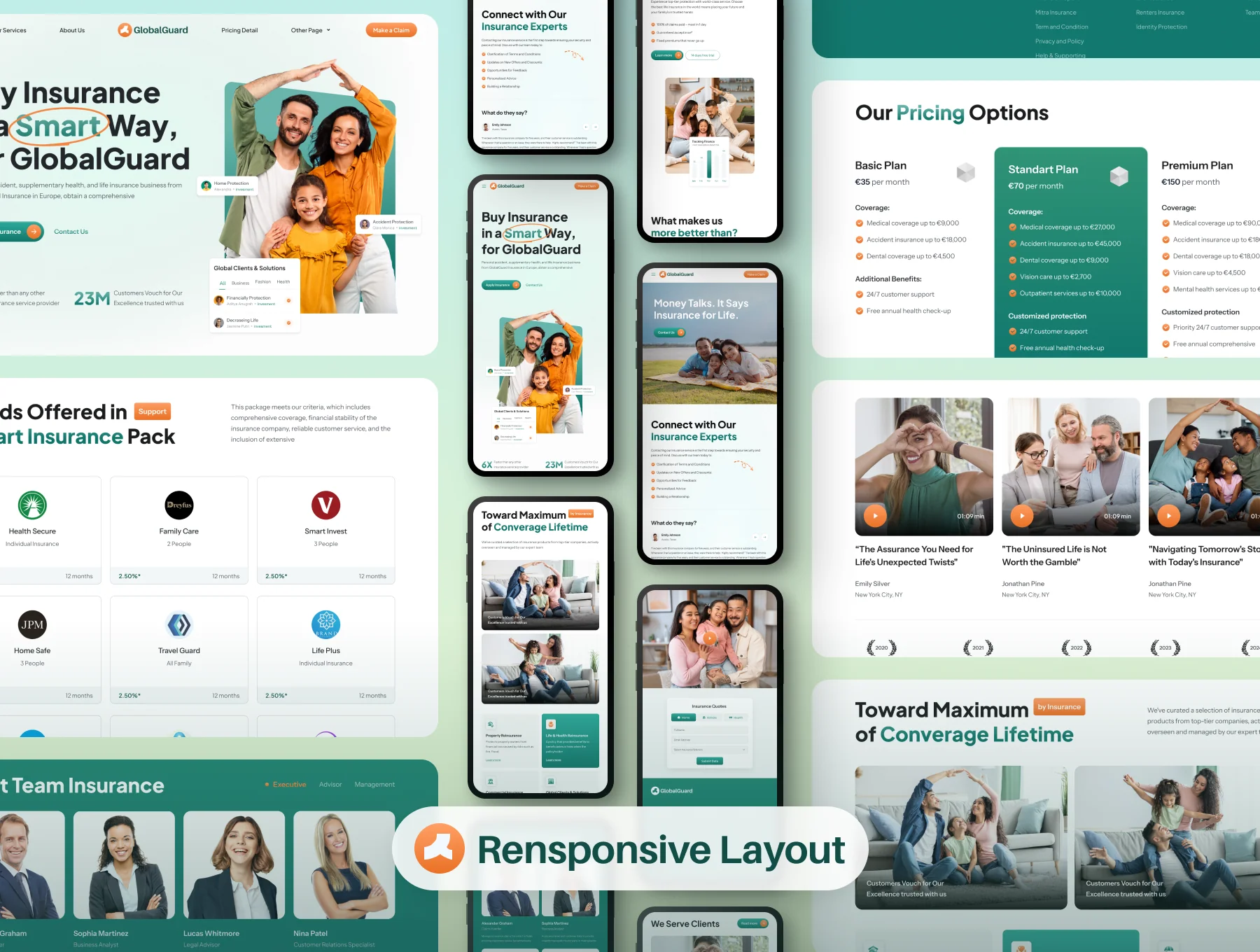 GlobalGuard -  Insurace Website UI Kit 4