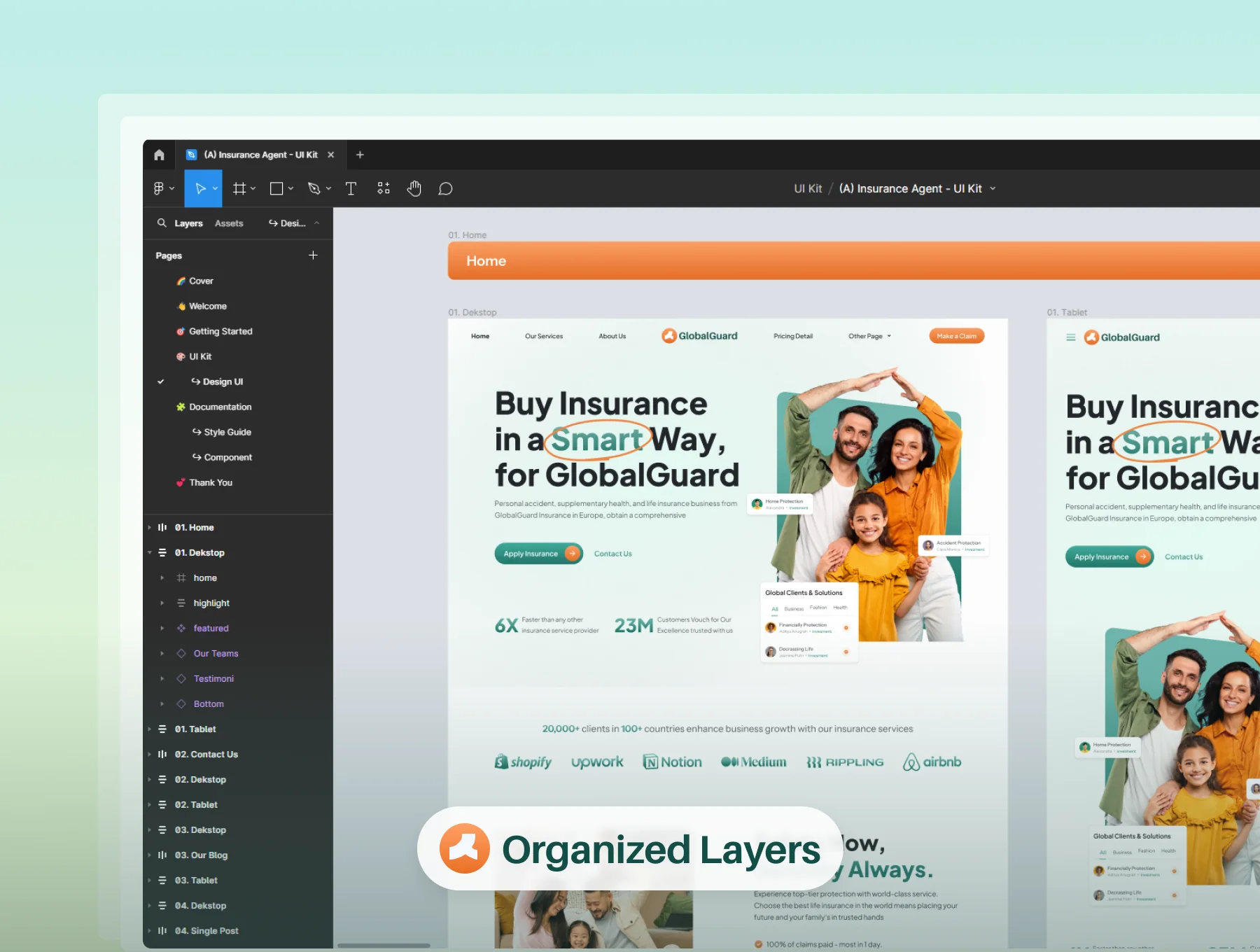 GlobalGuard -  Insurace Website UI Kit 7