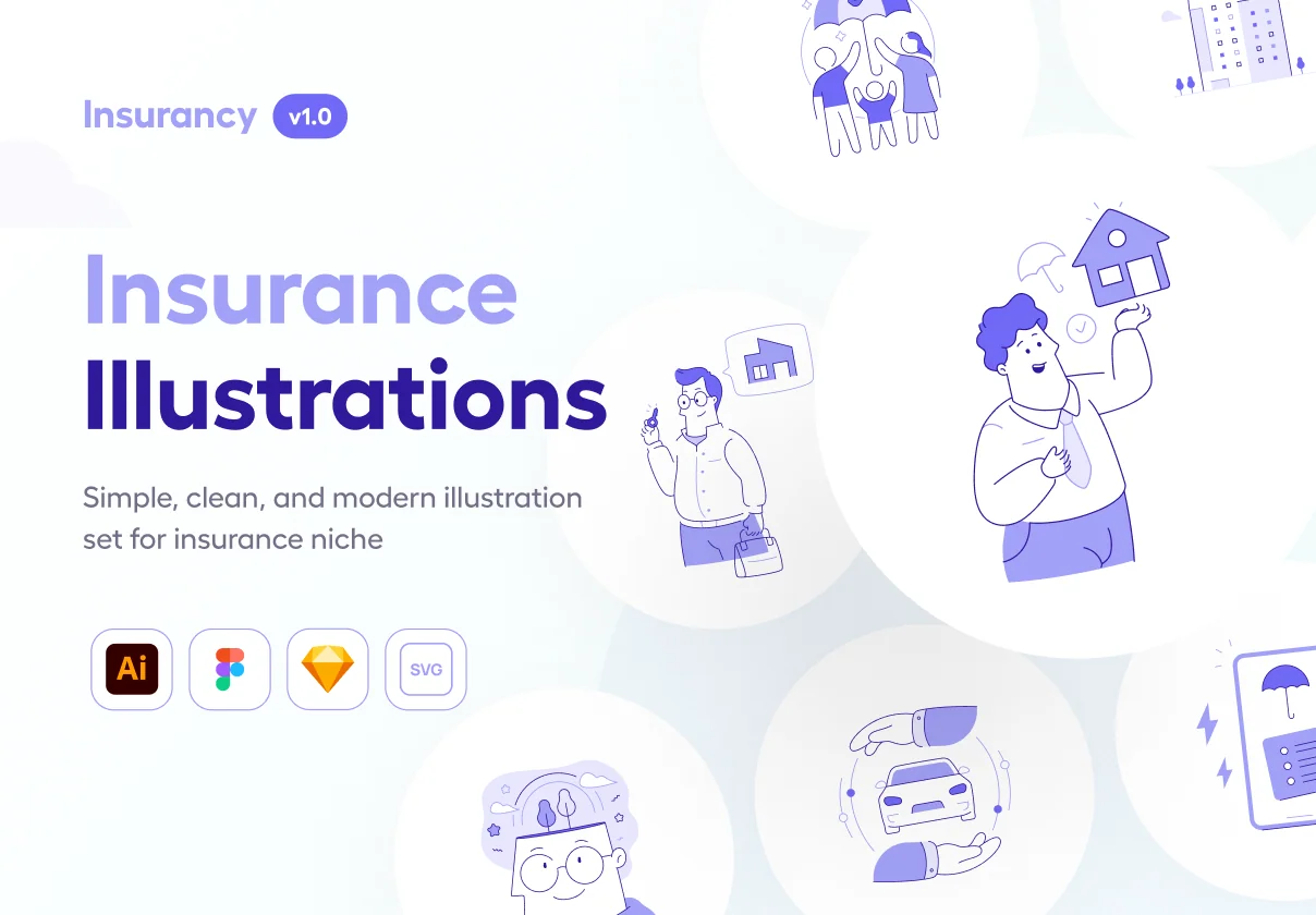 Insurancy - Insurance Illustration Set