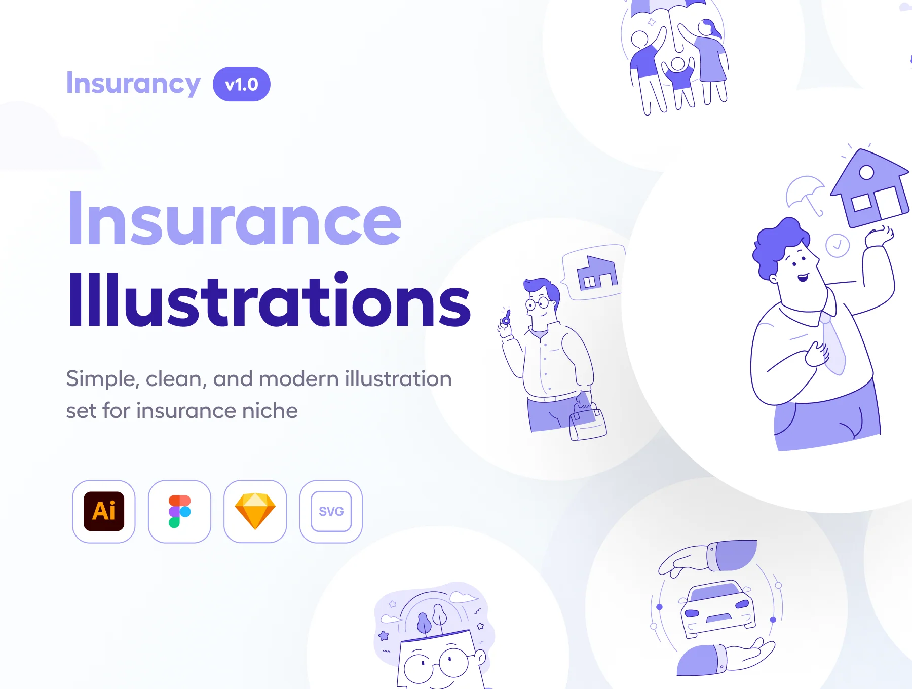 Insurancy - Insurance Illustration Set