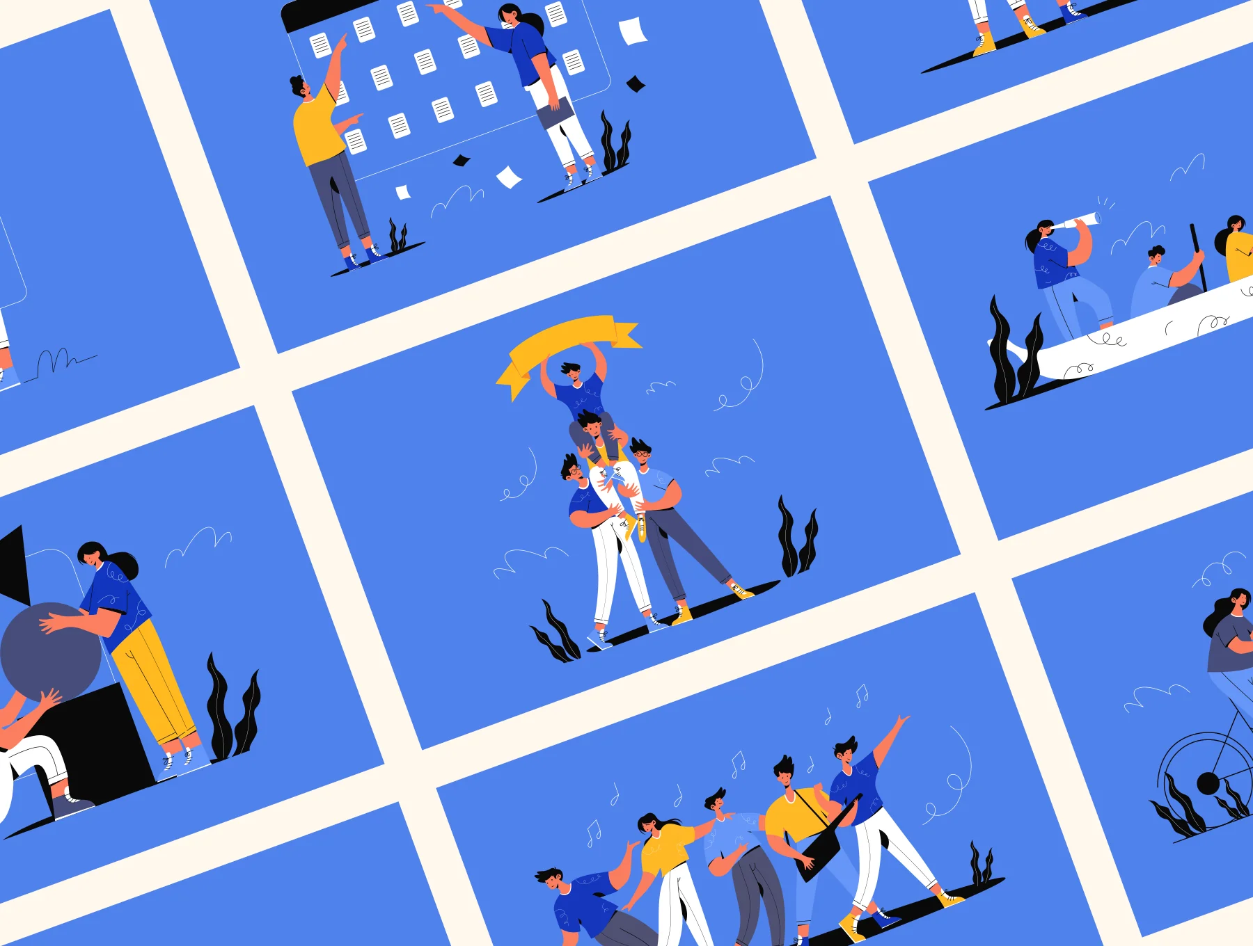 Inteam - Team Management Illustration Set 7