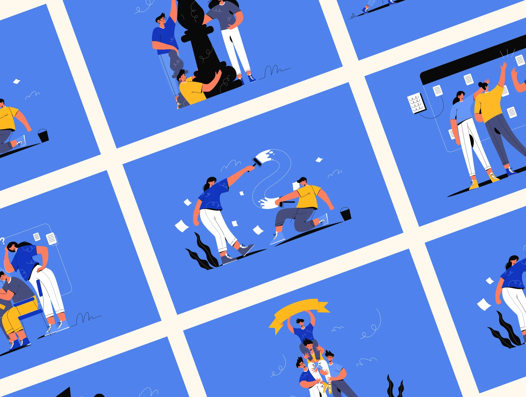 Inteam - Team Management Illustration Set 8