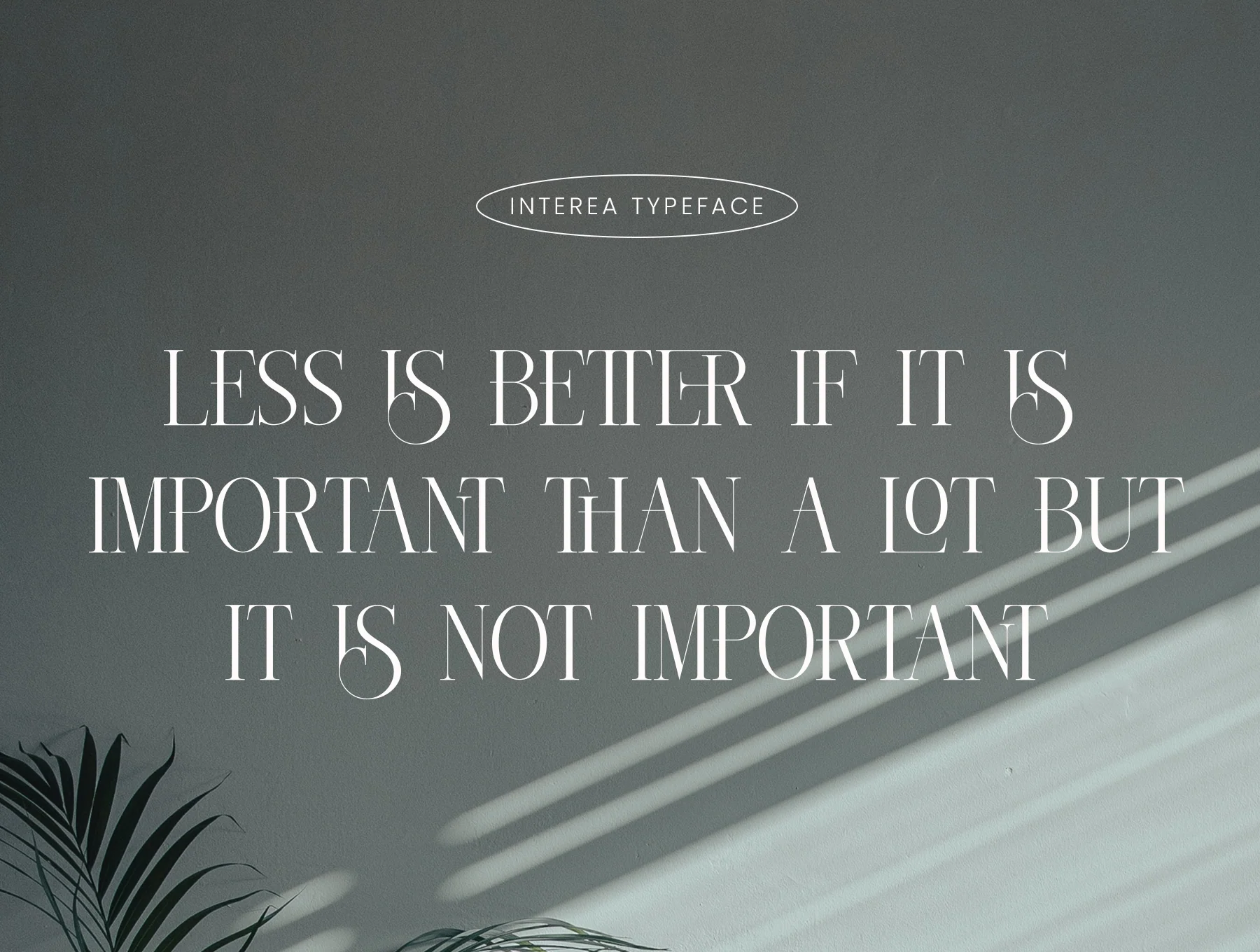 Interea A Luxury Display Serif 10