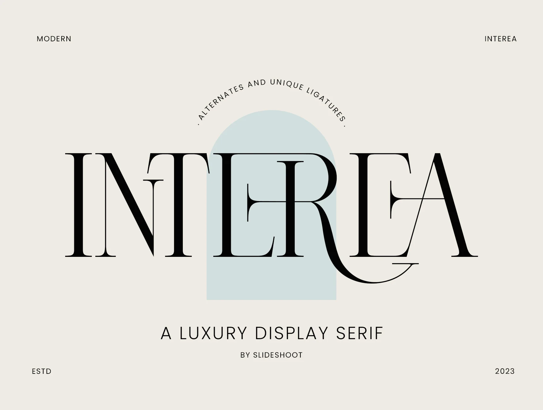 Interea A Luxury Display Serif