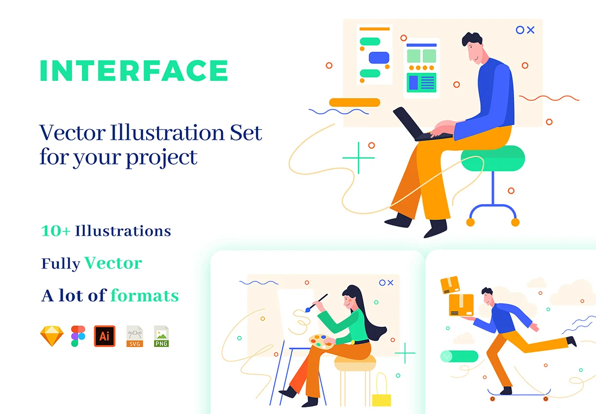 Interface Illustration Set