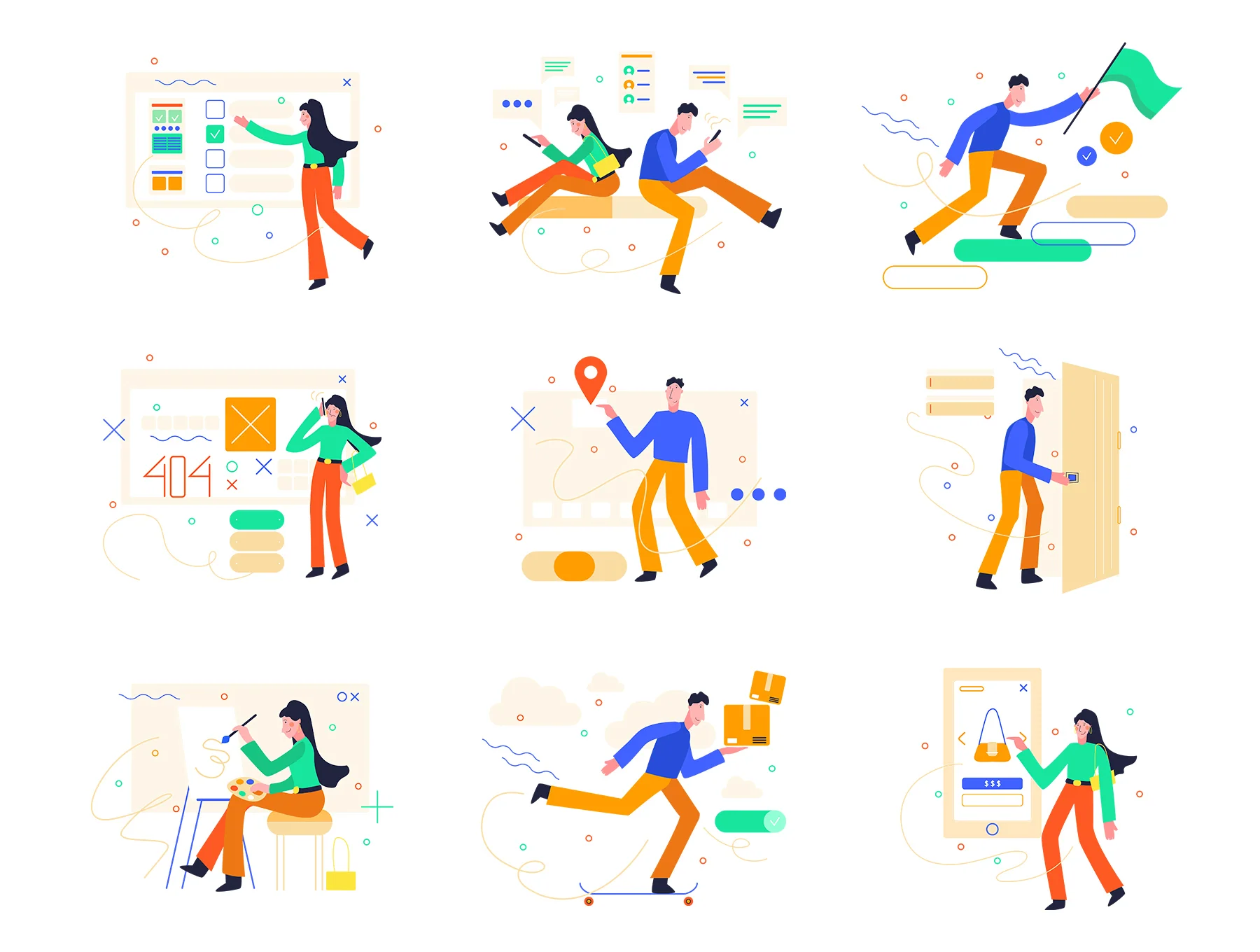 Interface Illustration Set 4