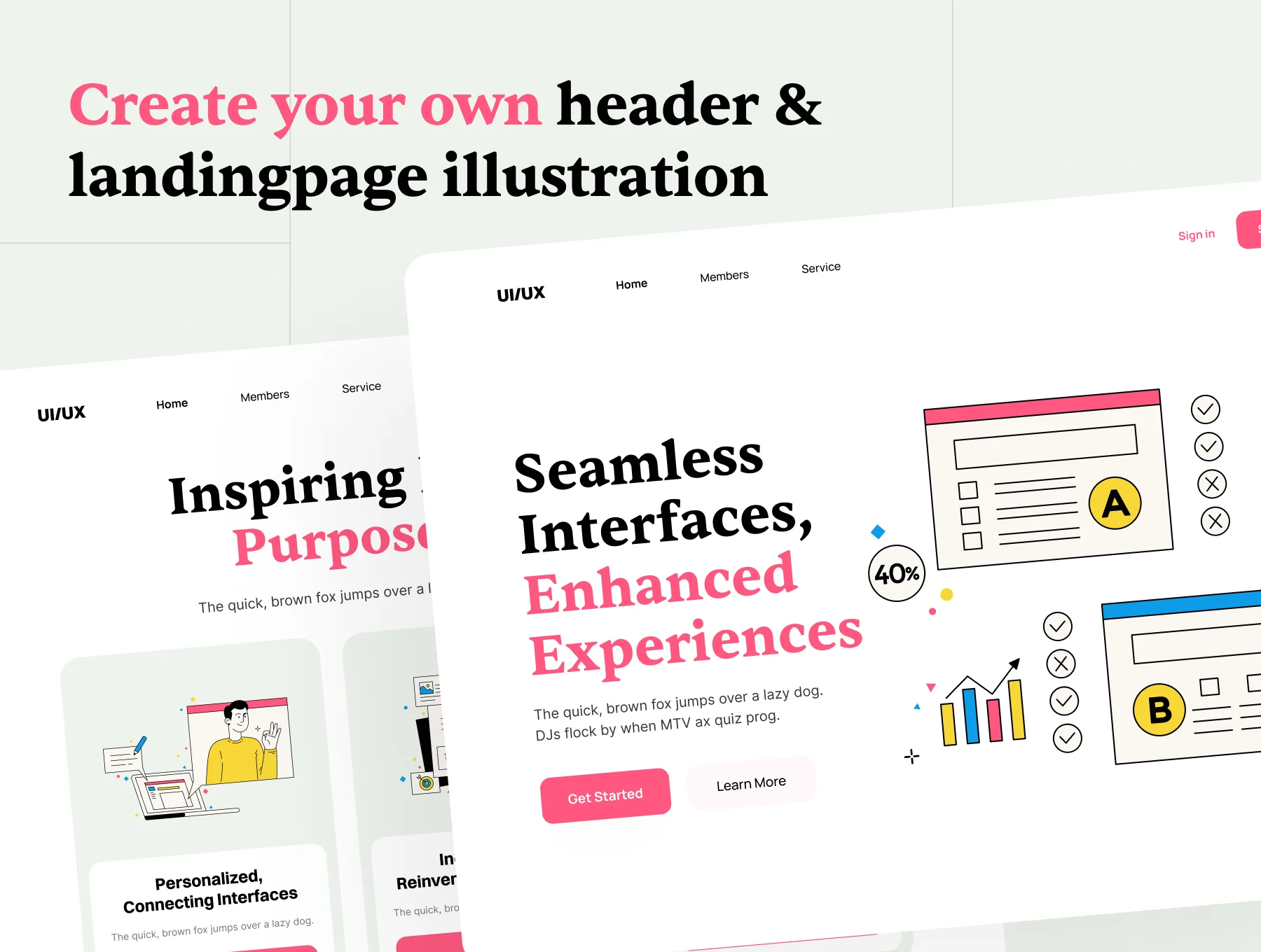 Interfacy - UI/UX Design Illustration Set 6