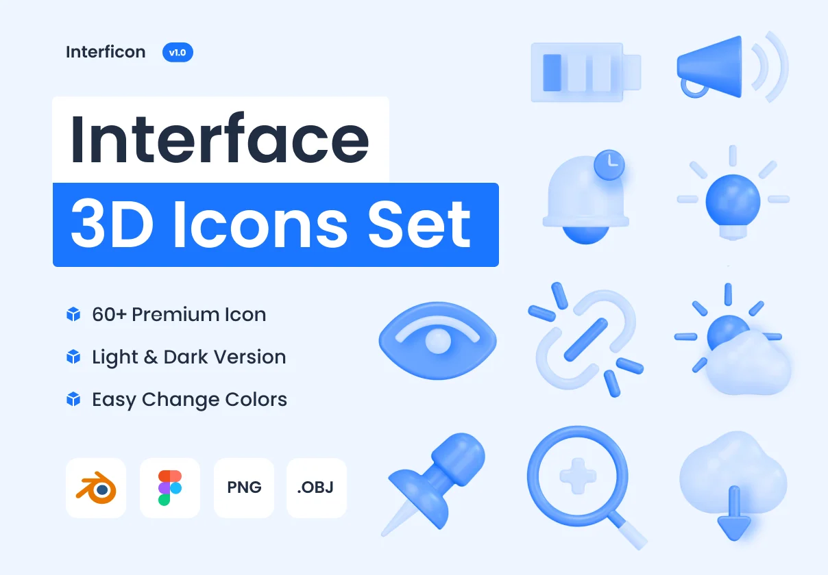 Interficon - 3D Interface Icons
