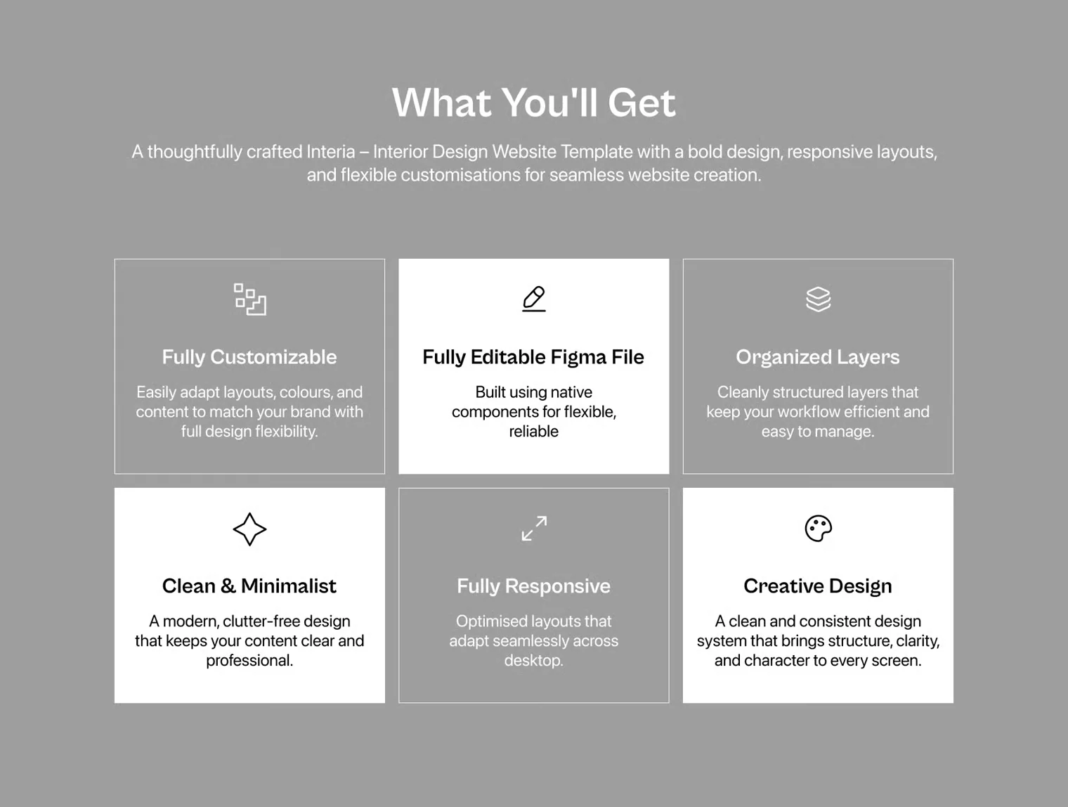 Interior Design & Architecture Website Template UI Kit 4