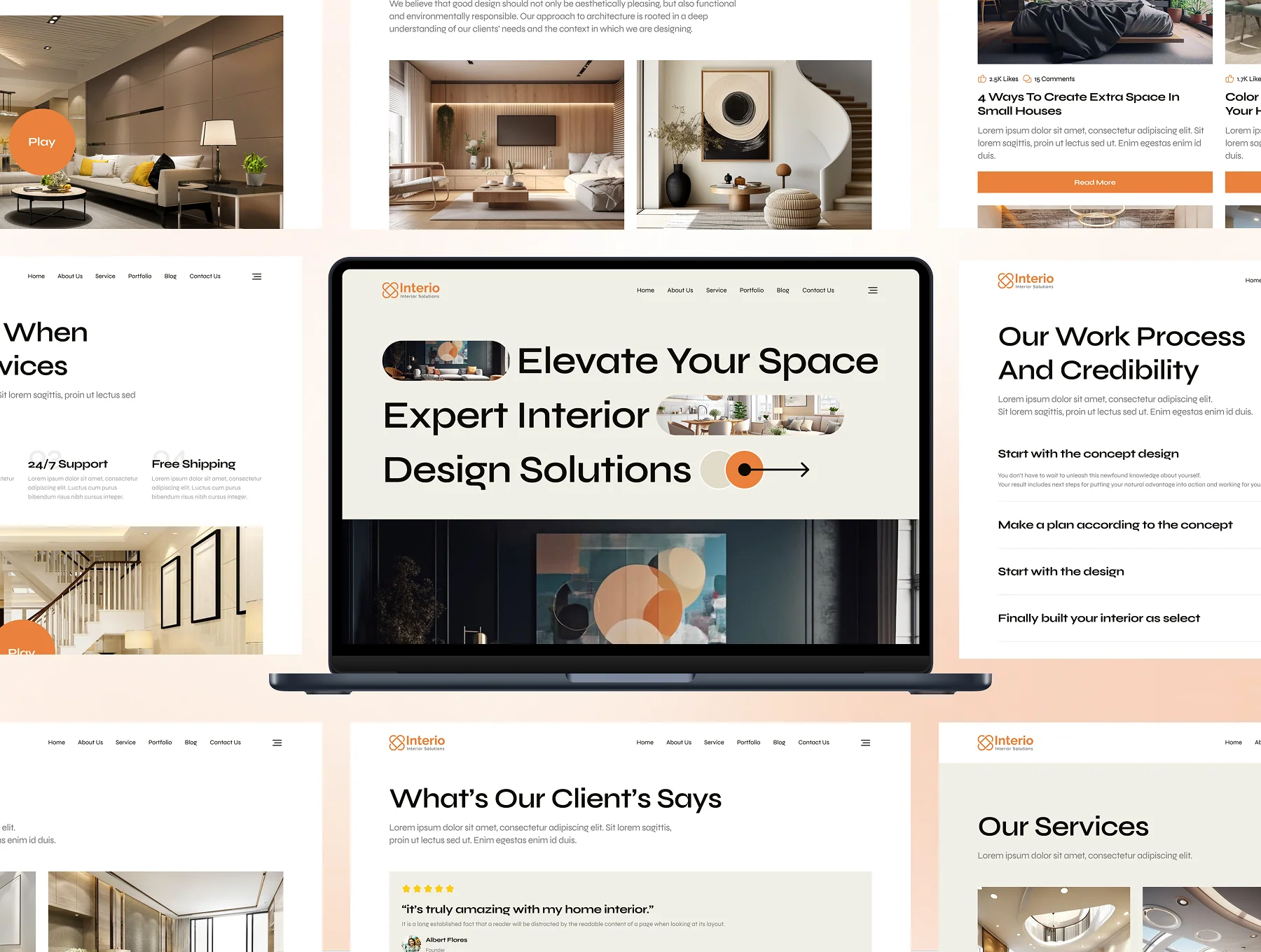 Interio - Interior Design Website Framer Template 3