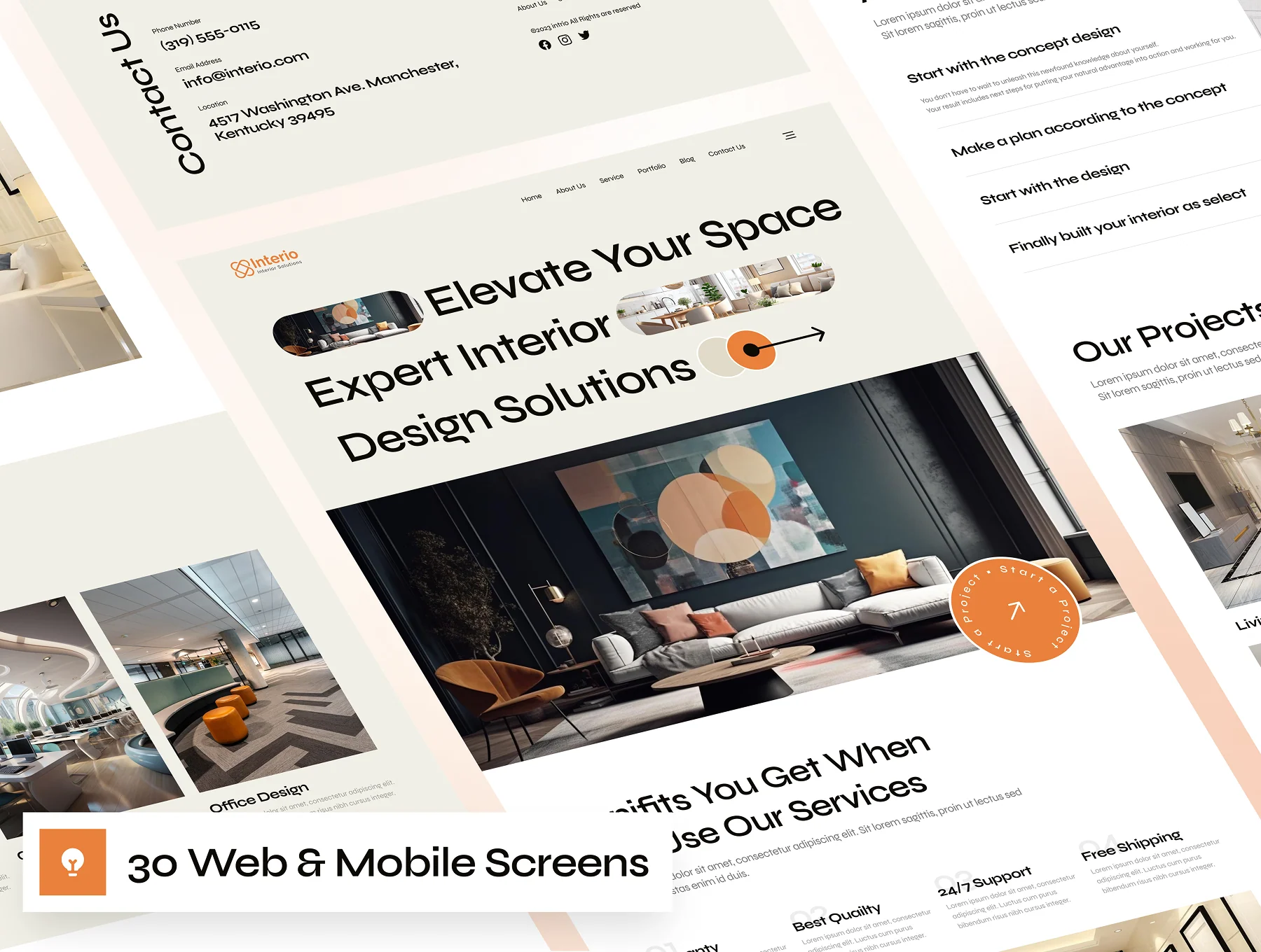 Interio - Interior Design Website Framer Template 4