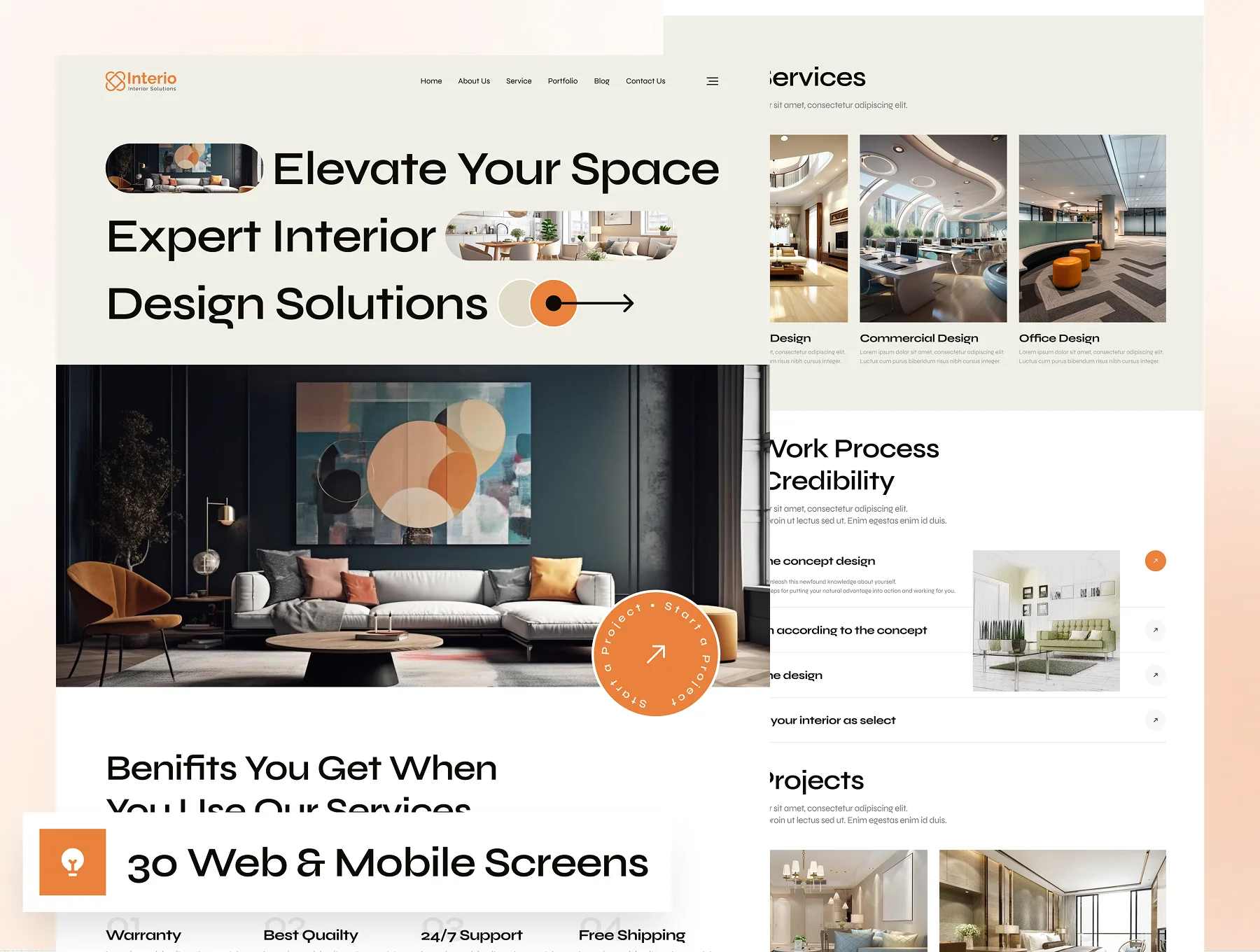 Interio - Interior Design Website Framer Template 5