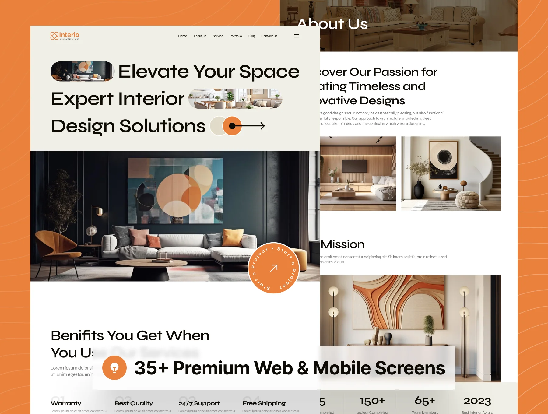 Interio - Interior Design Website UI Kit 5