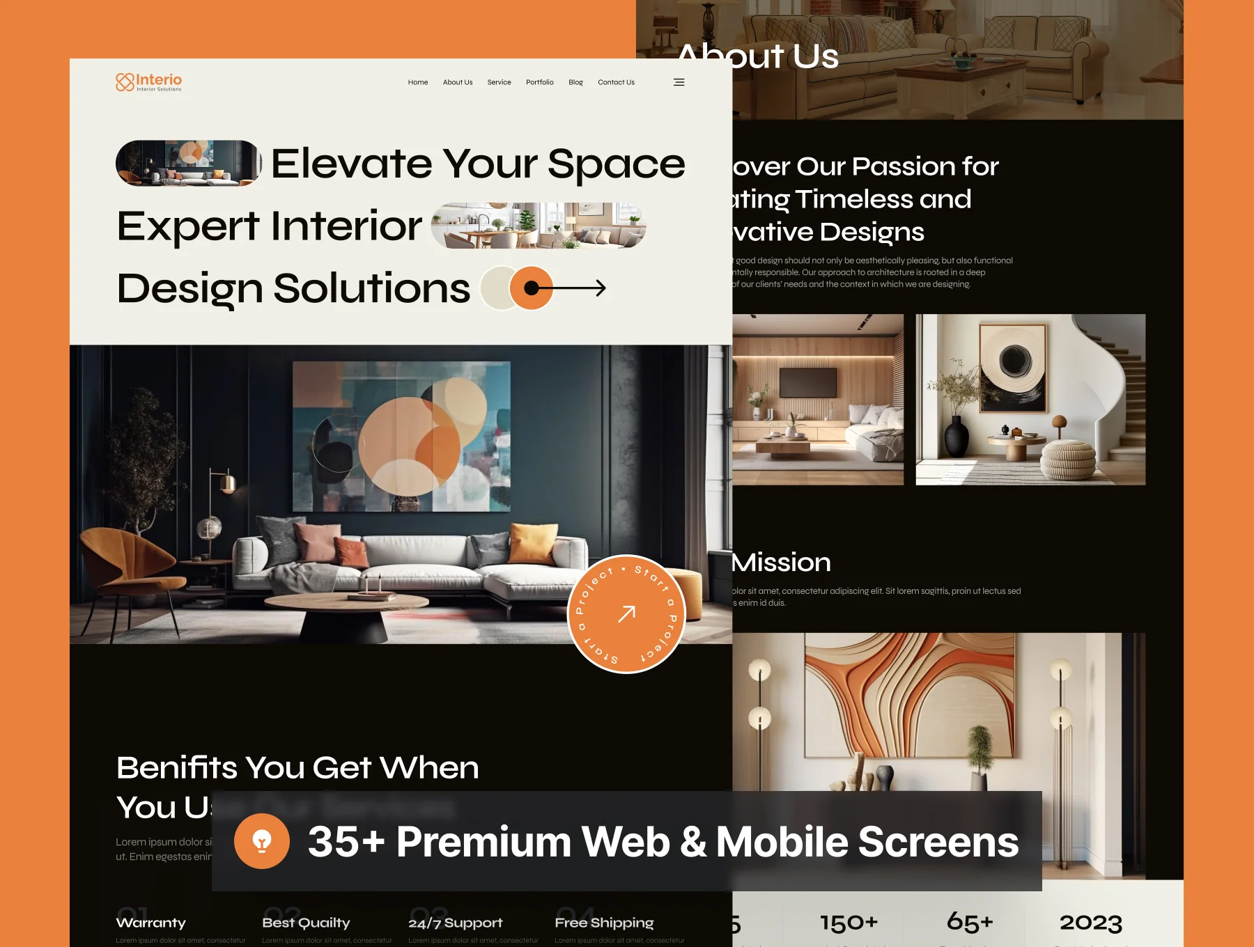 Interio - Interior Design Website UI Kit 6