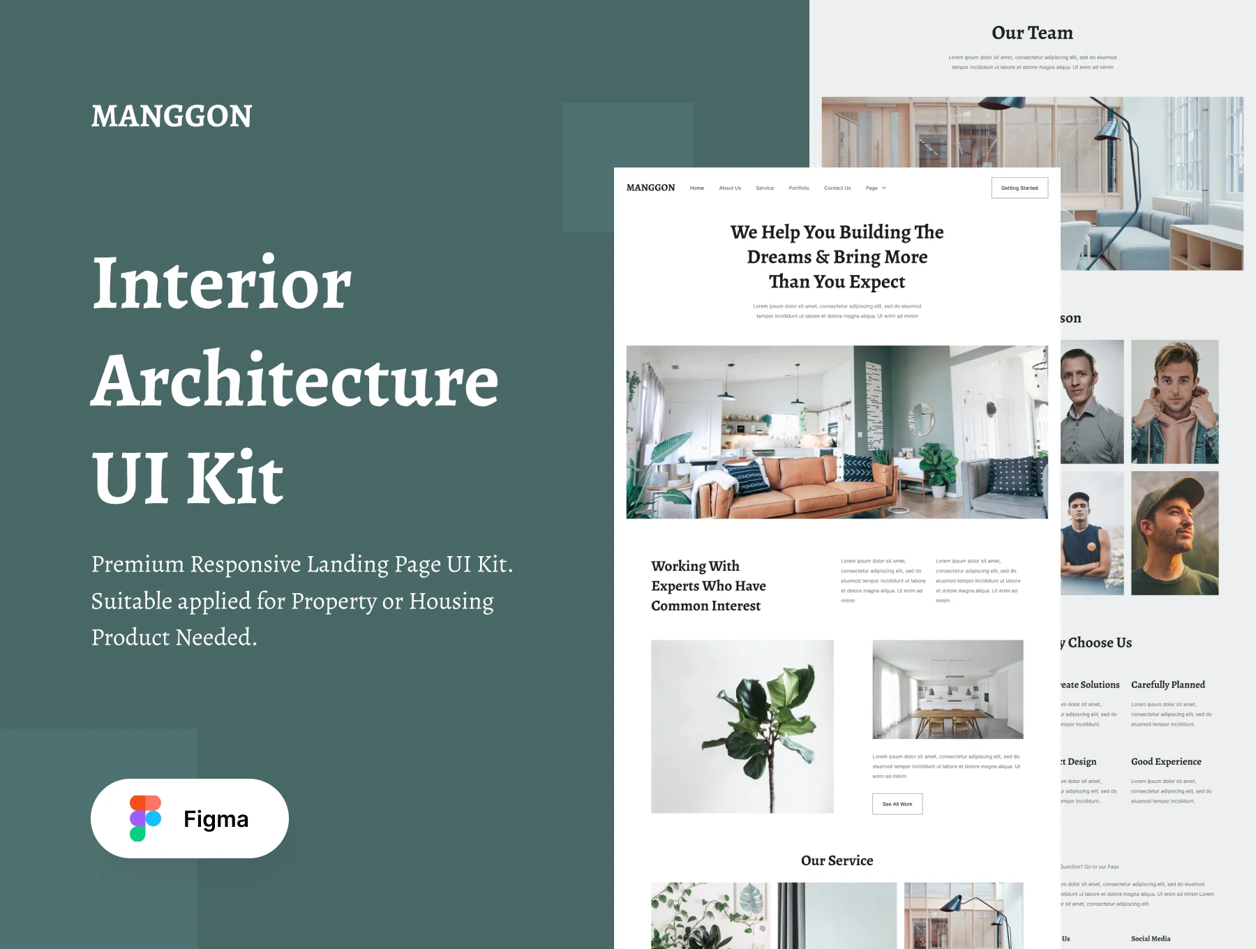 Manggon Interior Architecture UI Kit