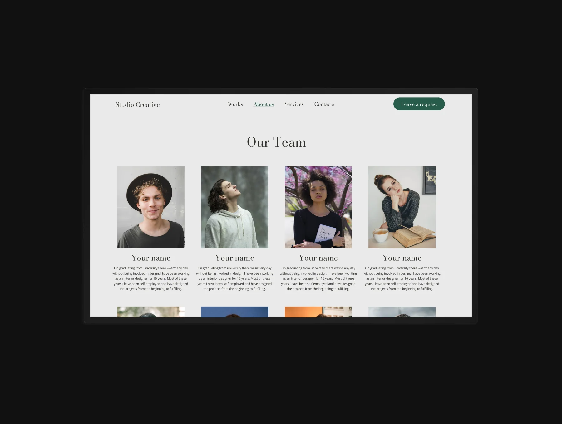 Studio Creative - Interior Design Studio Website UI Template 11