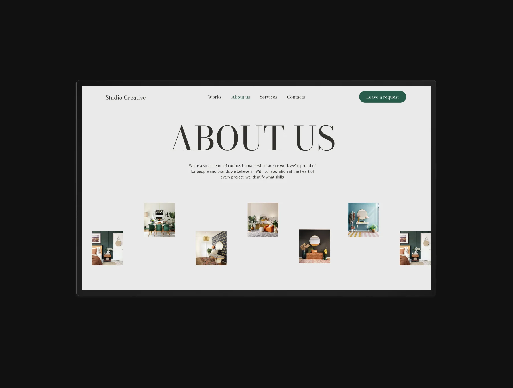 Studio Creative - Interior Design Studio Website UI Template 12