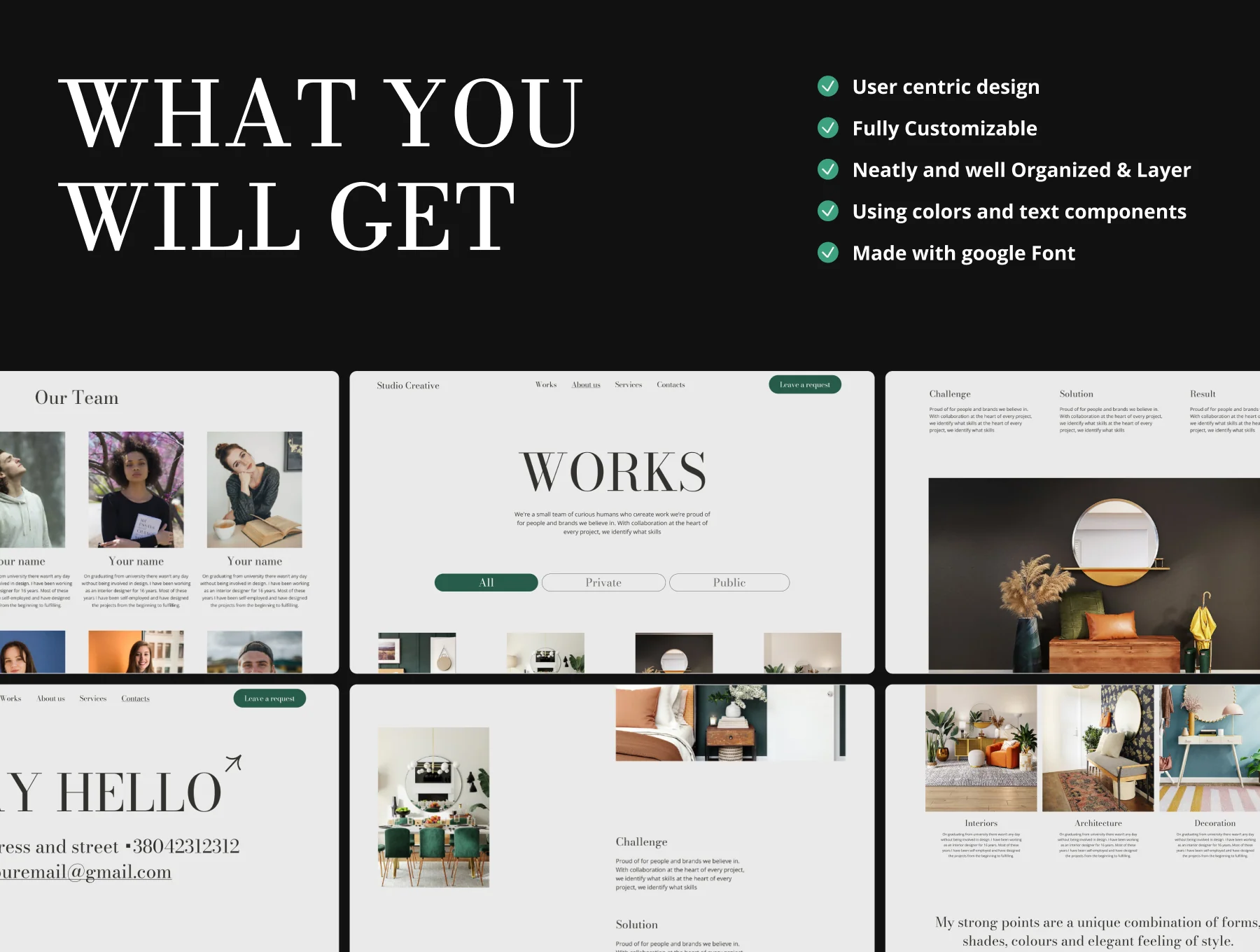 Studio Creative - Interior Design Studio Website UI Template 13