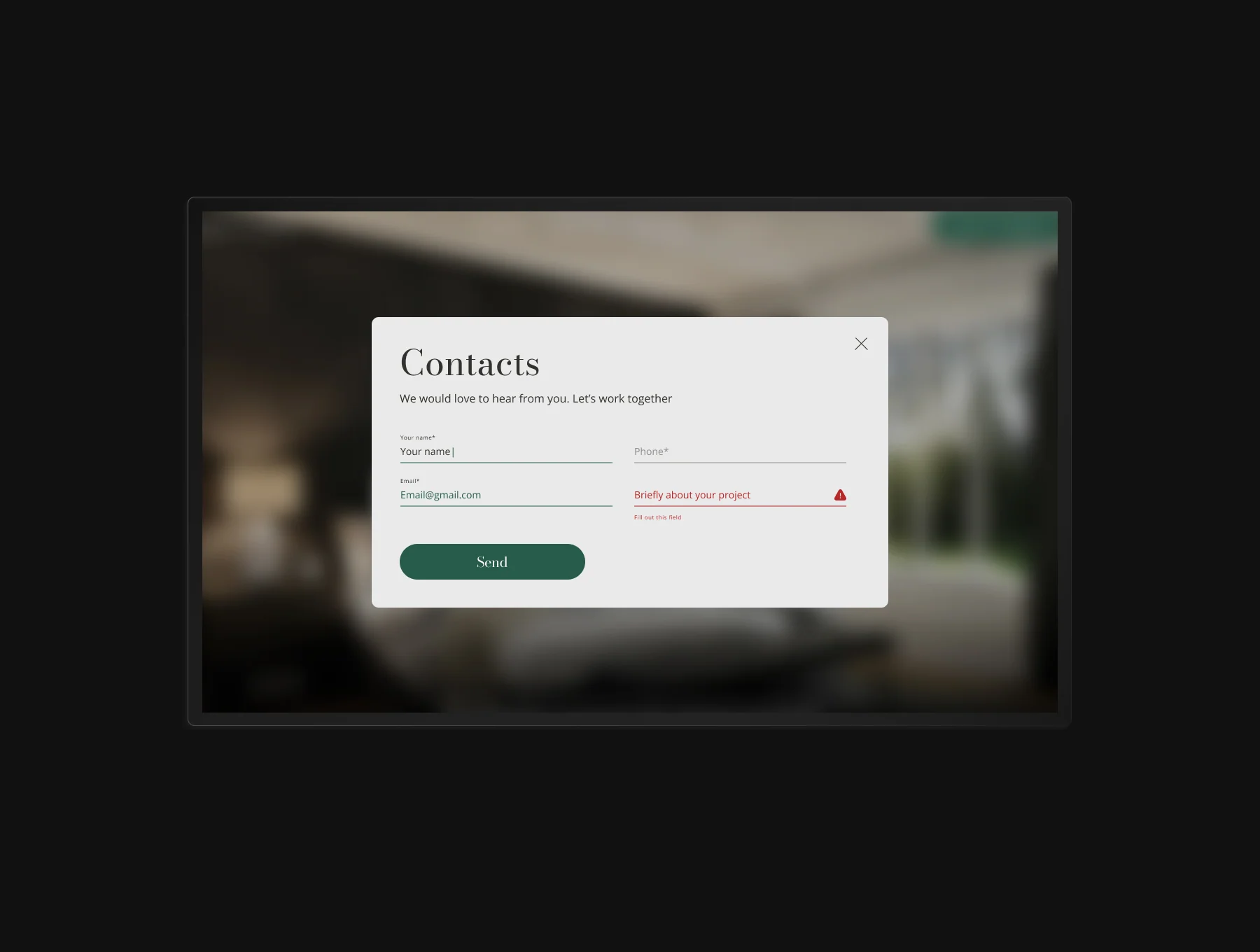 Studio Creative - Interior Design Studio Website UI Template 4