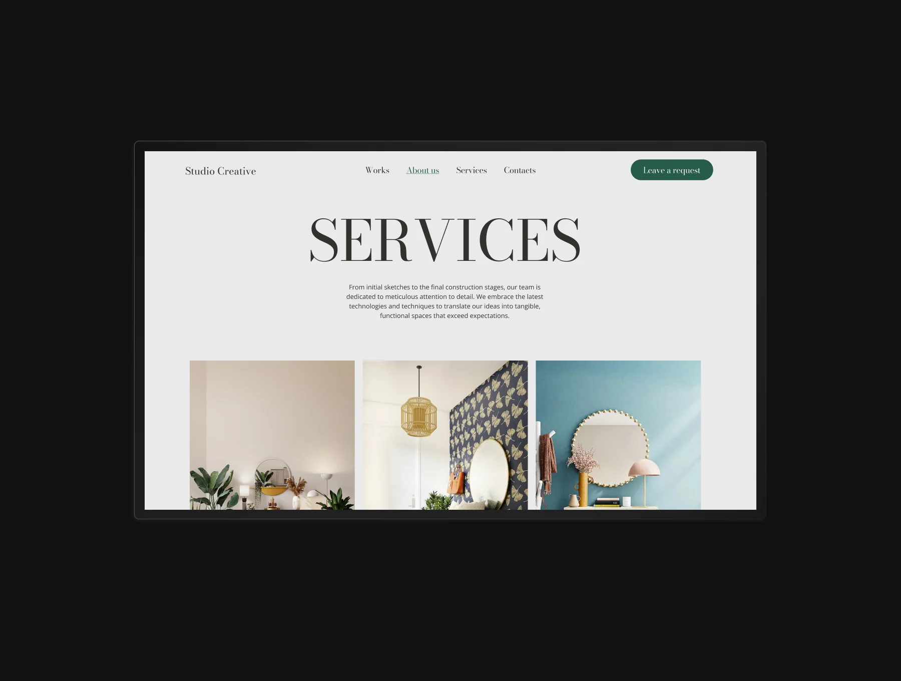 Studio Creative - Interior Design Studio Website UI Template 8