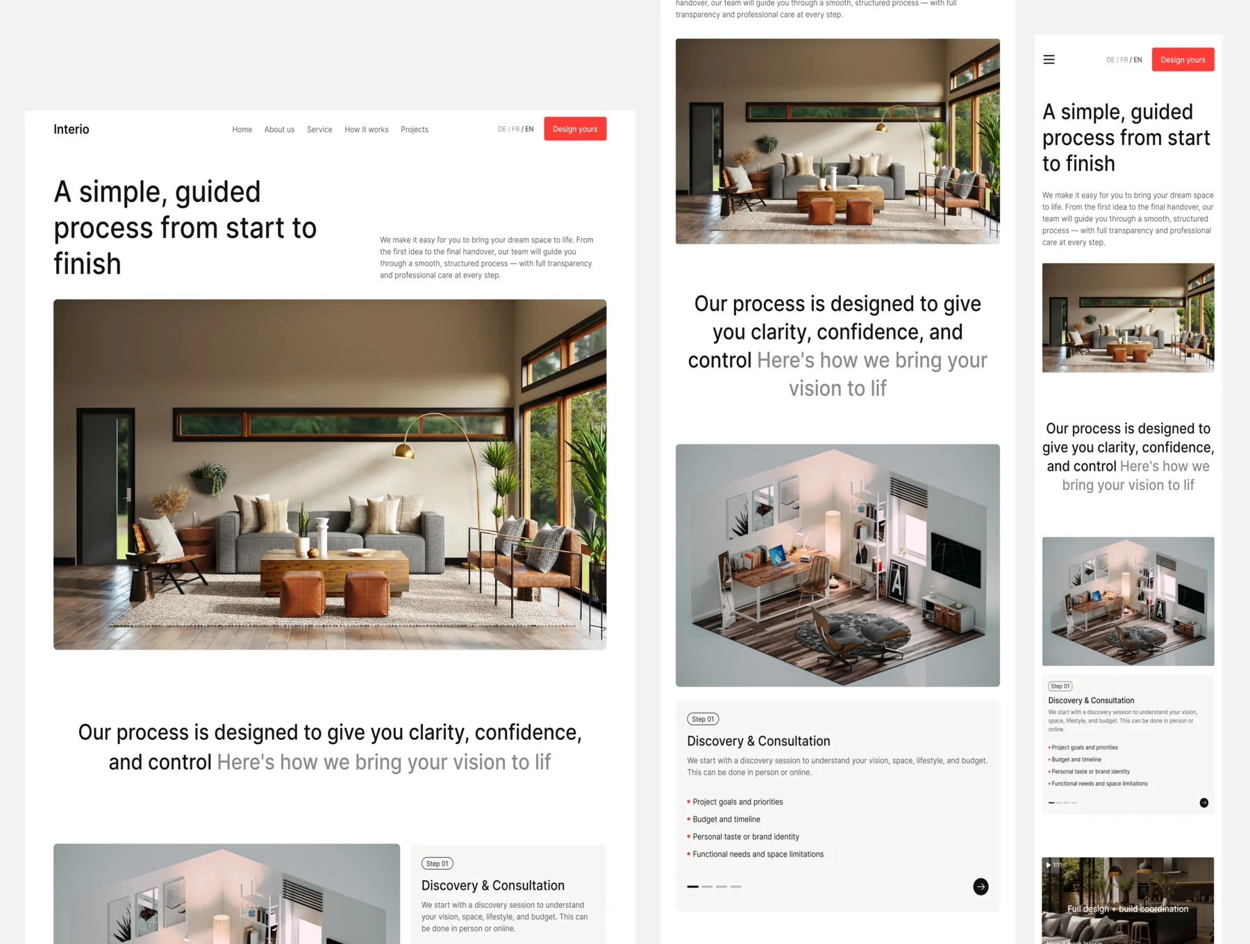 Interio - Interior Design & Construction Studio Web UI Kit 3