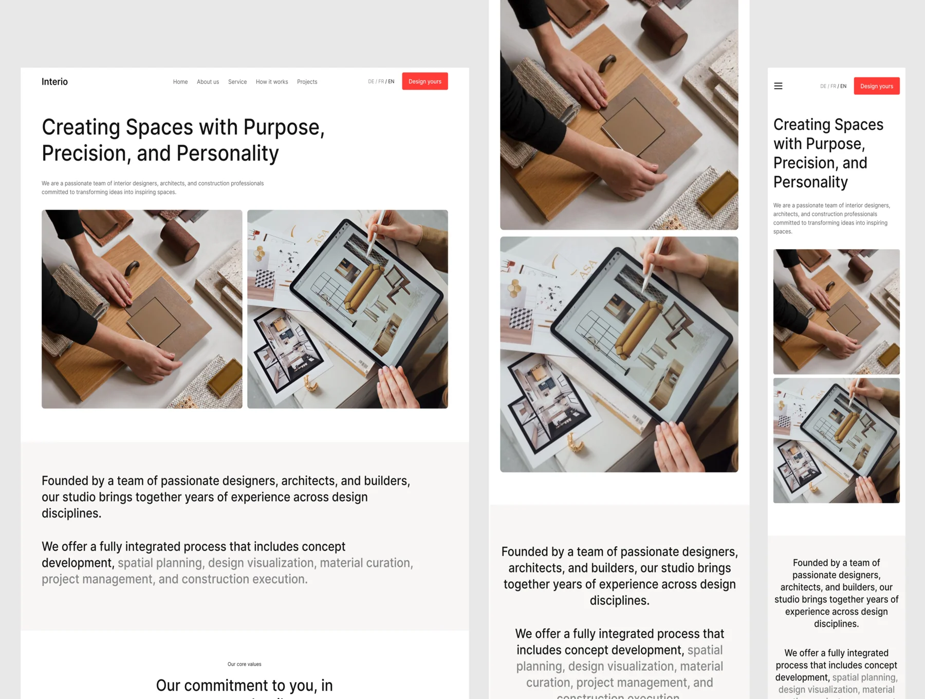 Interio - Interior Design & Construction Studio Web UI Kit 4