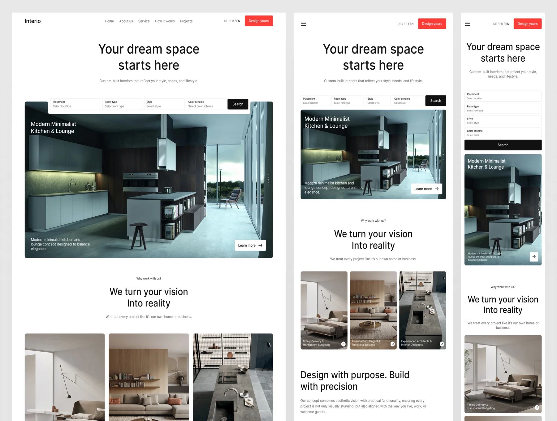 Interio - Interior Design & Construction Studio Web UI Kit 5