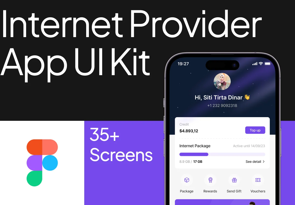Internet Provider App UI Kit V1