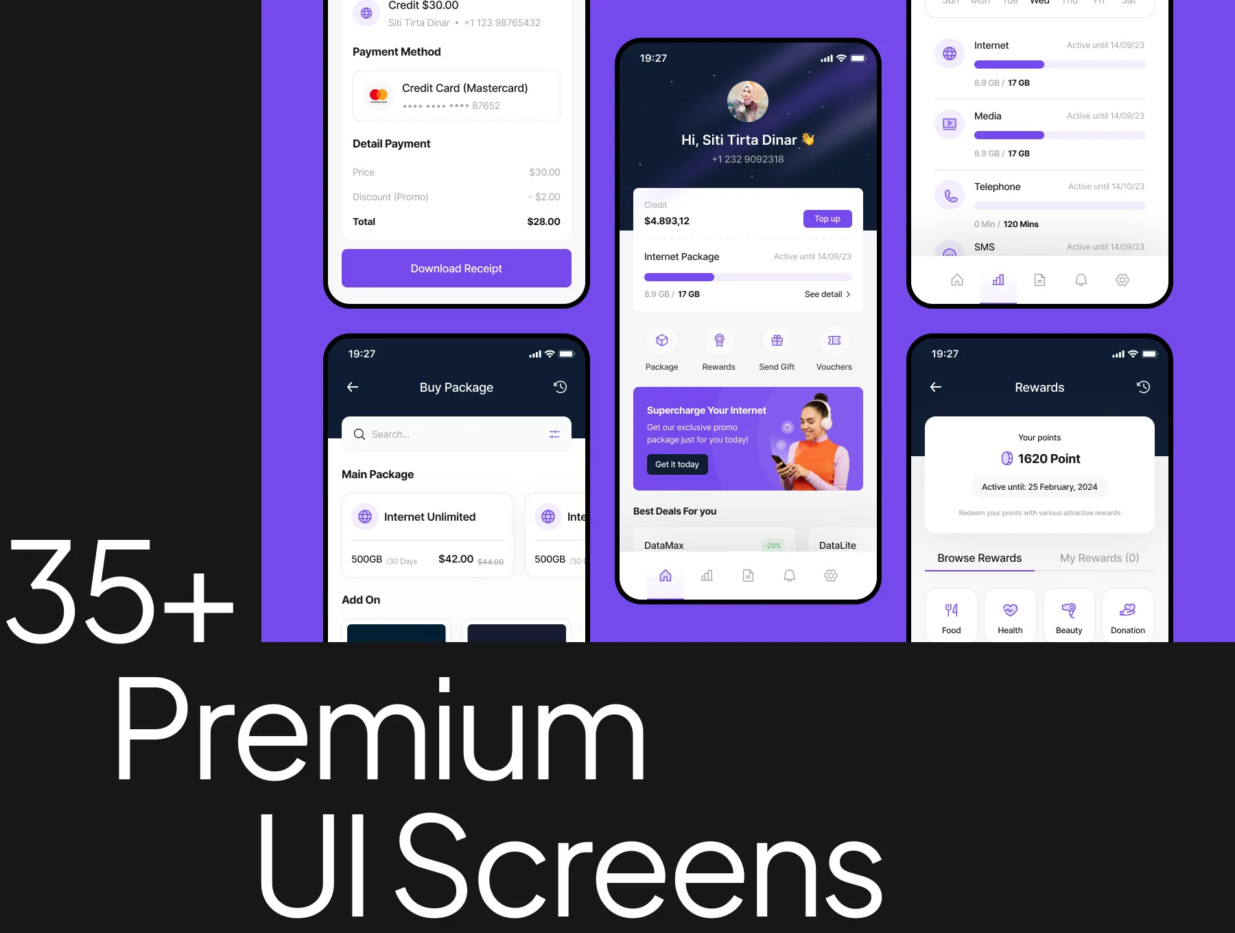 Internet Provider App UI Kit V1 6