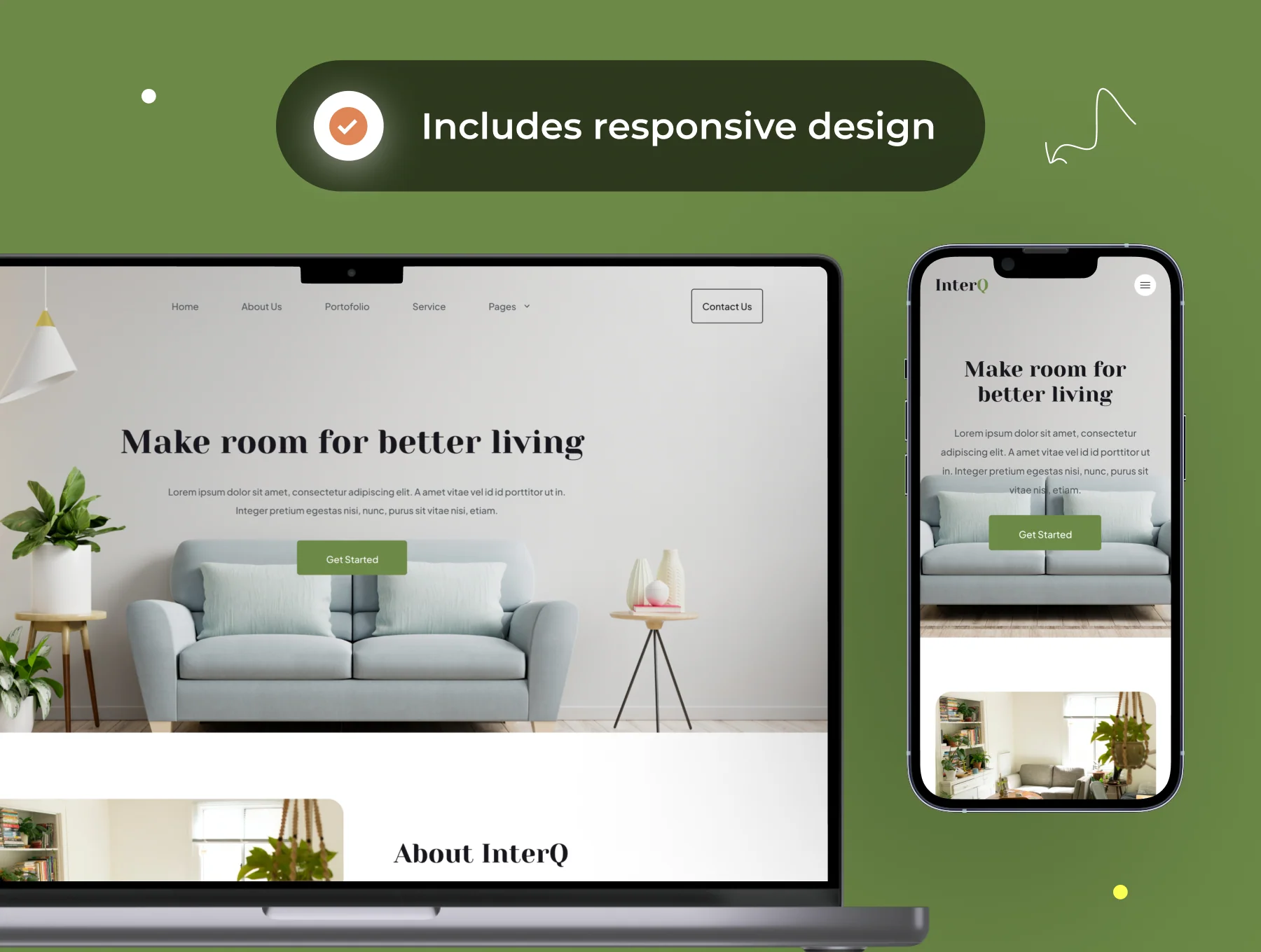 InterQ - Interior Web Templates 5