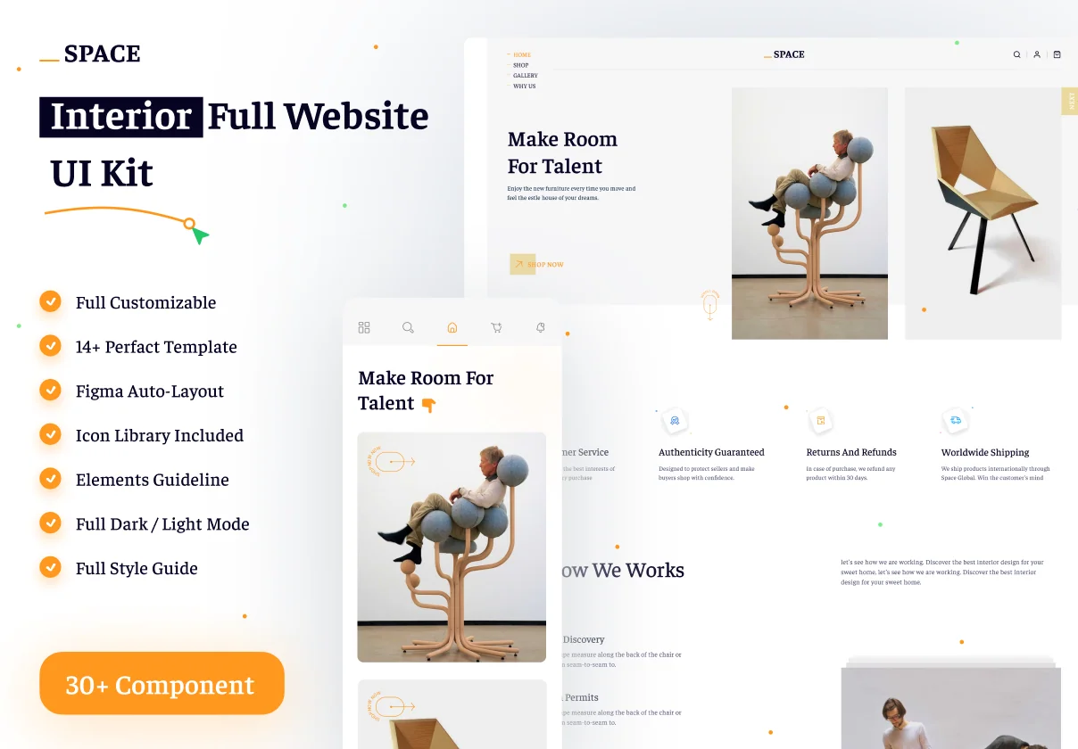 Intirior Architecture web ui kit