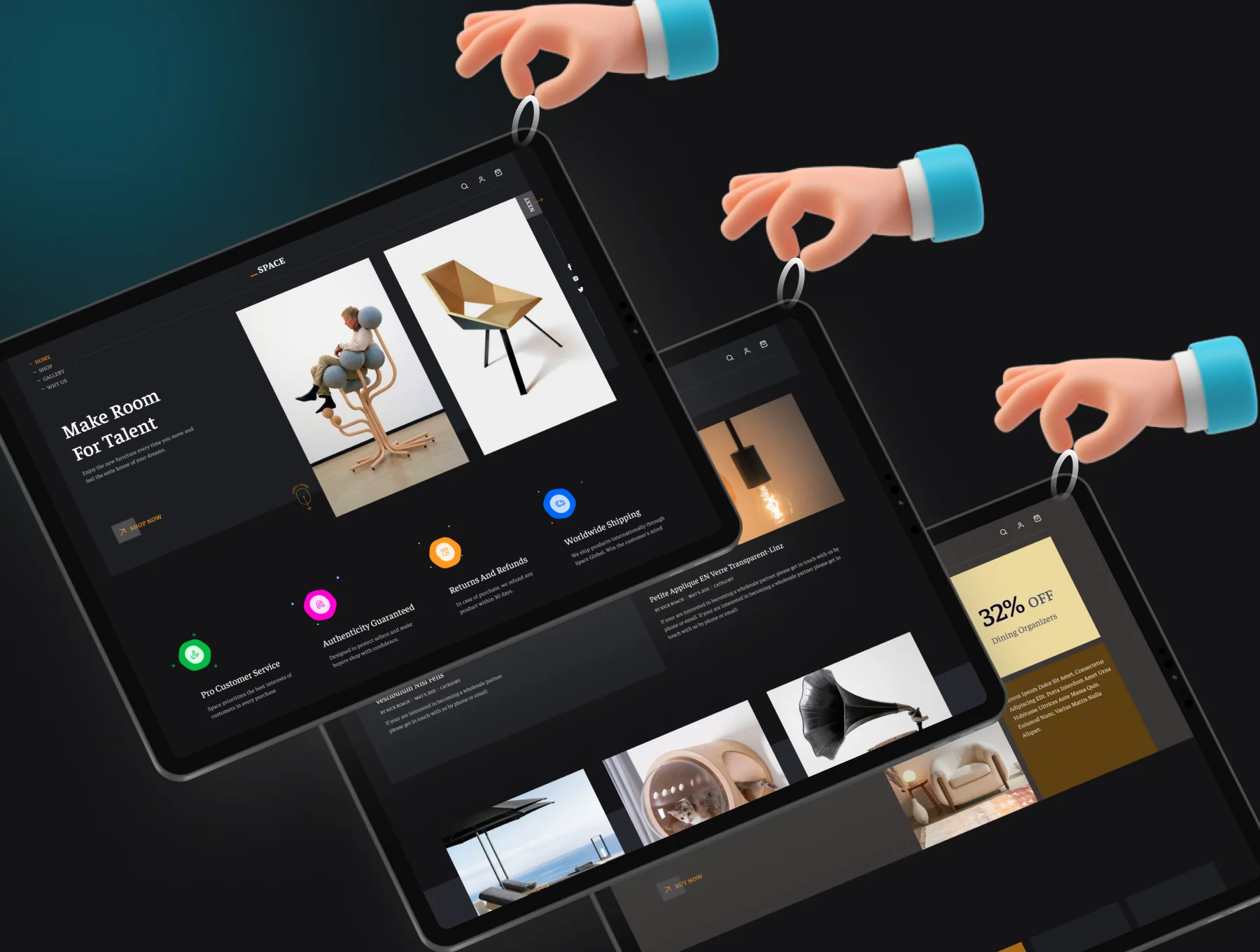 Intirior Architecture web ui kit 6