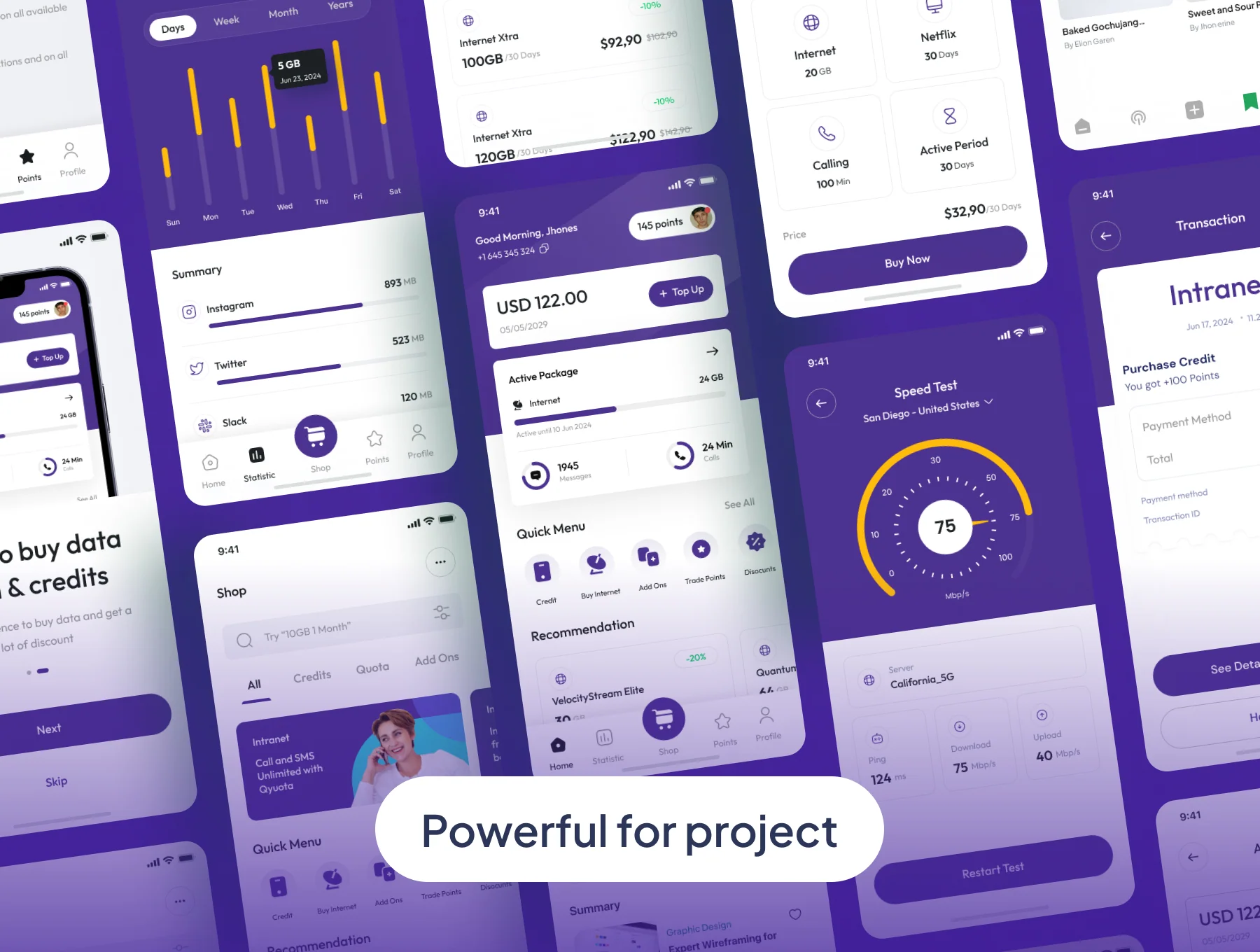 Intranet - Internet Provider Apps IOS UI Kit 5