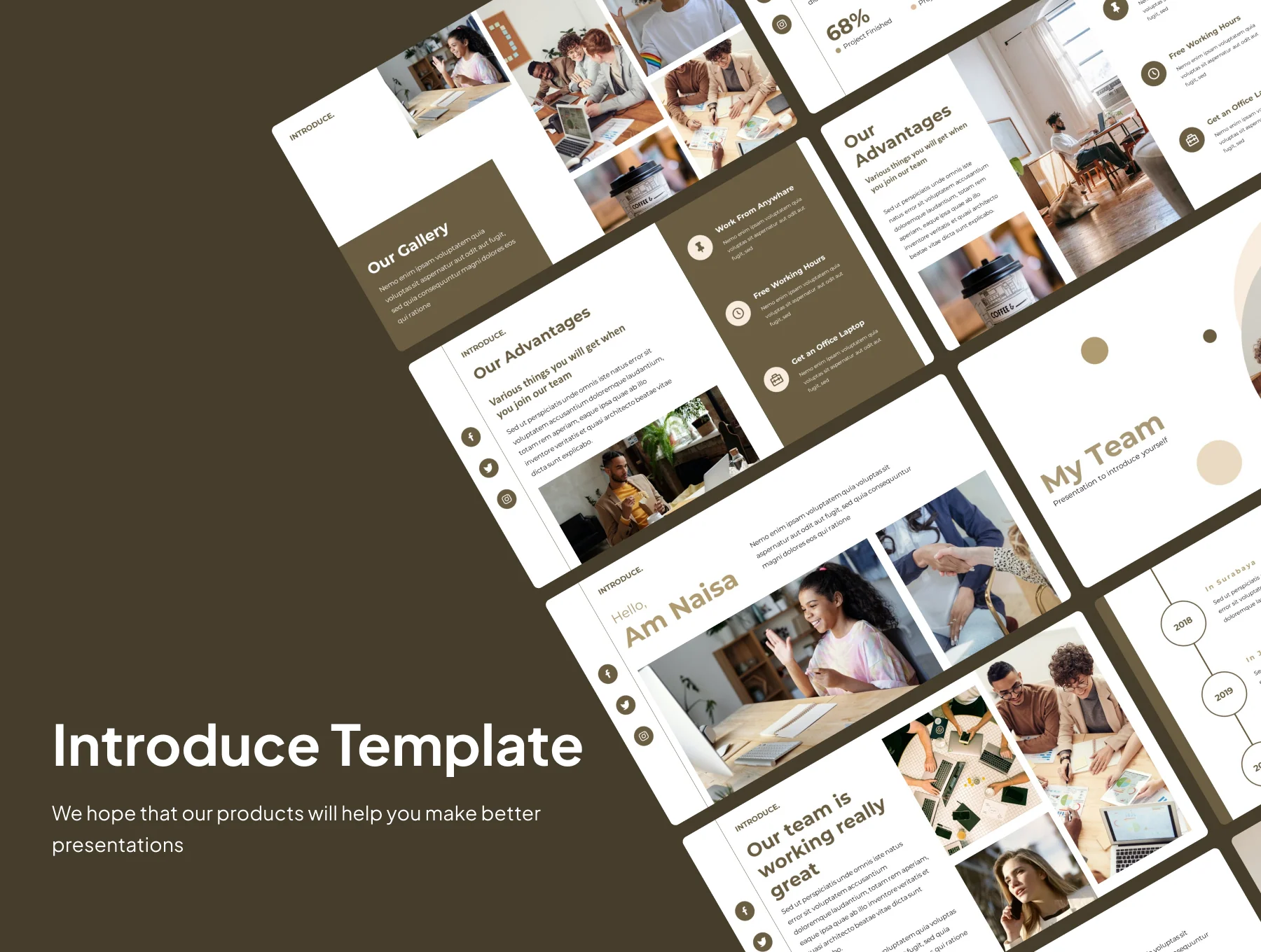 Introduce - PowerPoint template 2
