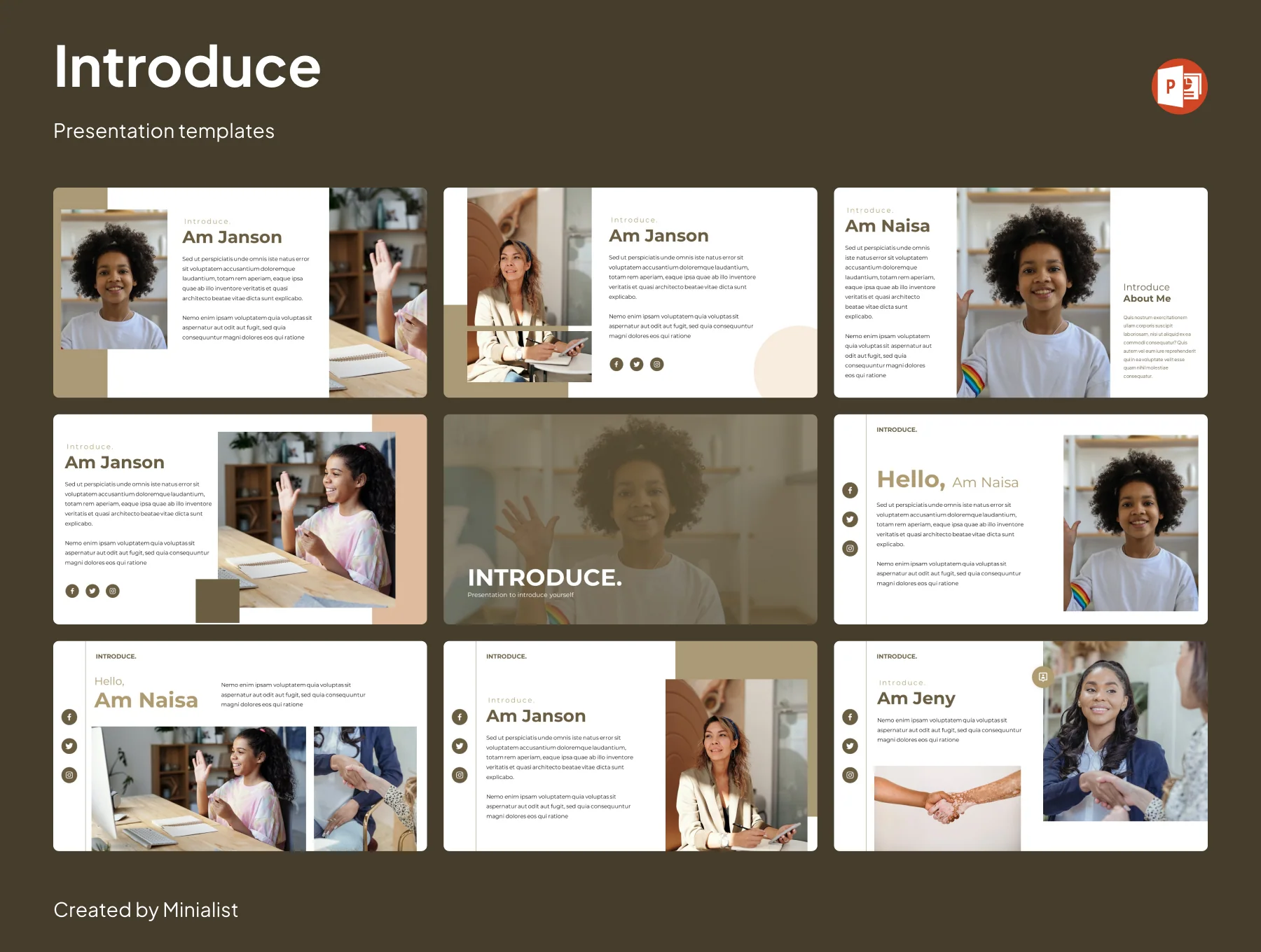 Introduce - PowerPoint template 4